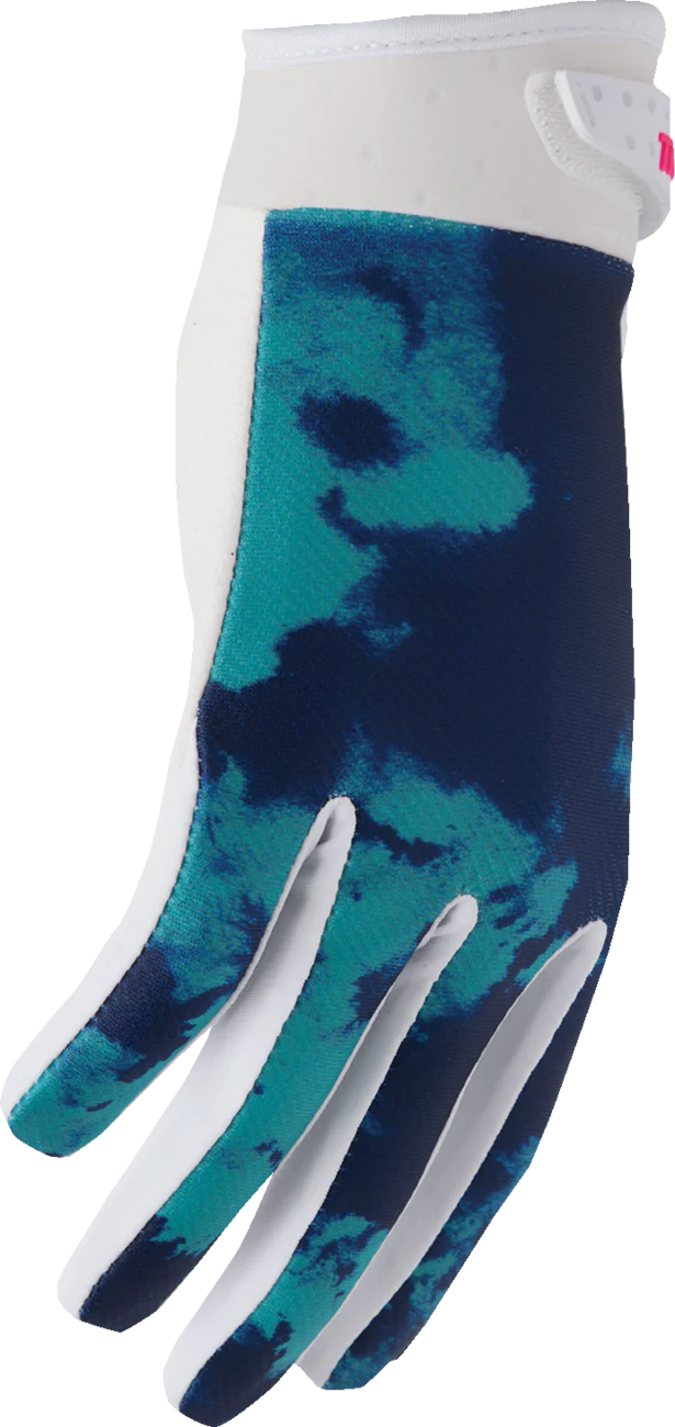 THOR Youth Launchmode Bleach Gloves - White/Aqua - 2XS 3332-1912 - Image 4