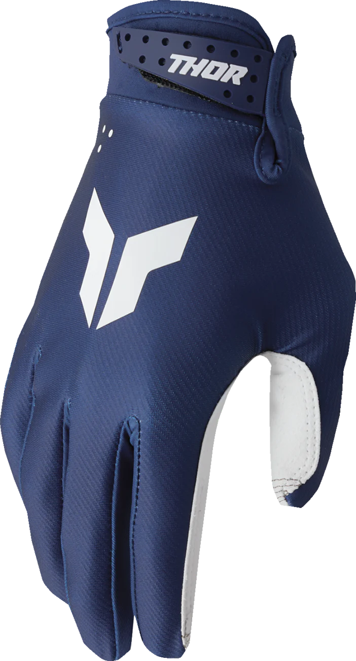 THOR Youth Launchmode Split Gloves - Navy - Medium 3332-1951