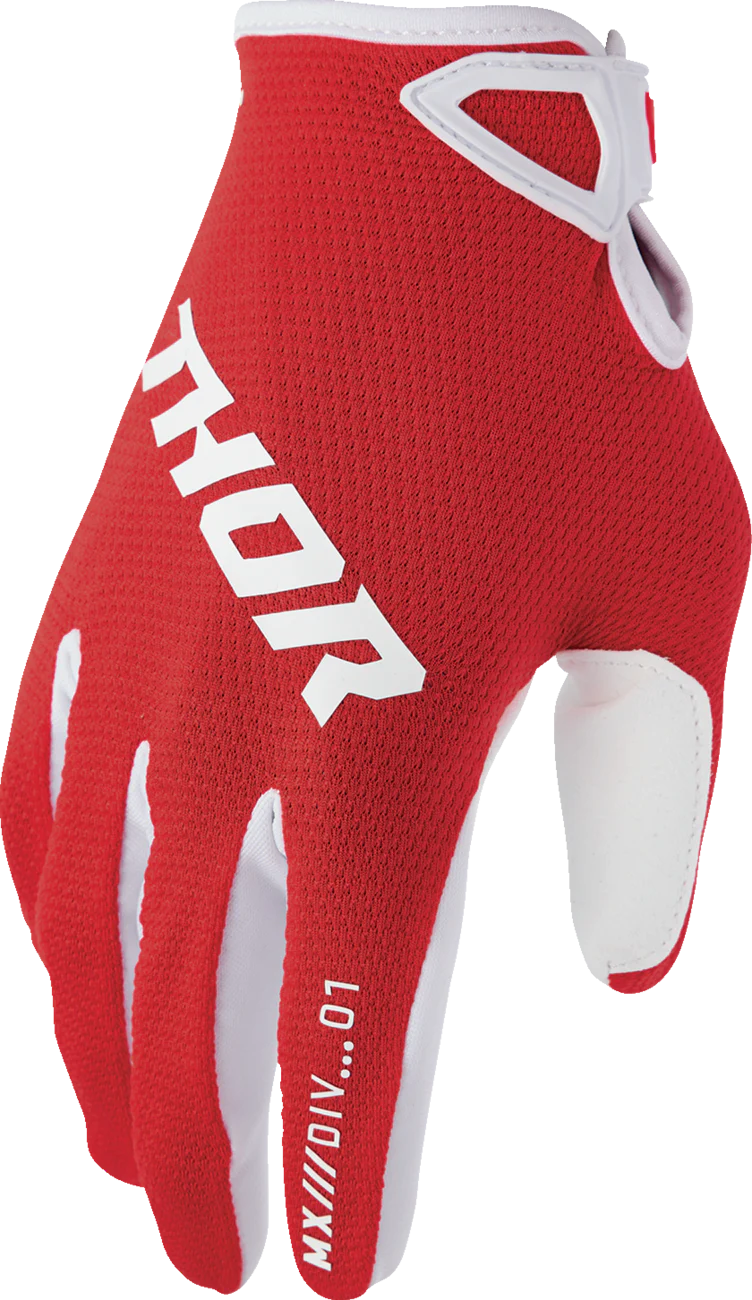 THOR Youth Ridemode Static Gloves - Red - Small 3332-1927