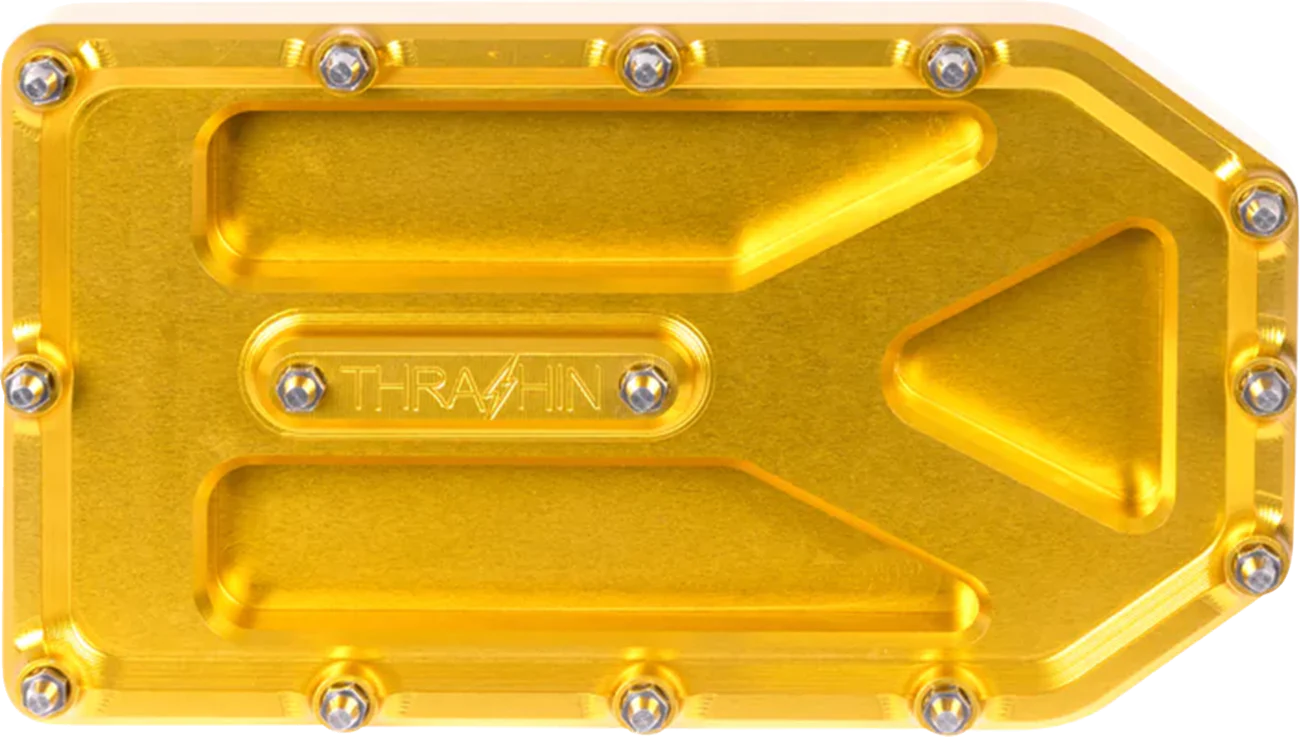 THRASHIN SUPPLY CO. Aggressor Brake Pedal Pad - Gold - Touring TSC-2220-5 - Image 2