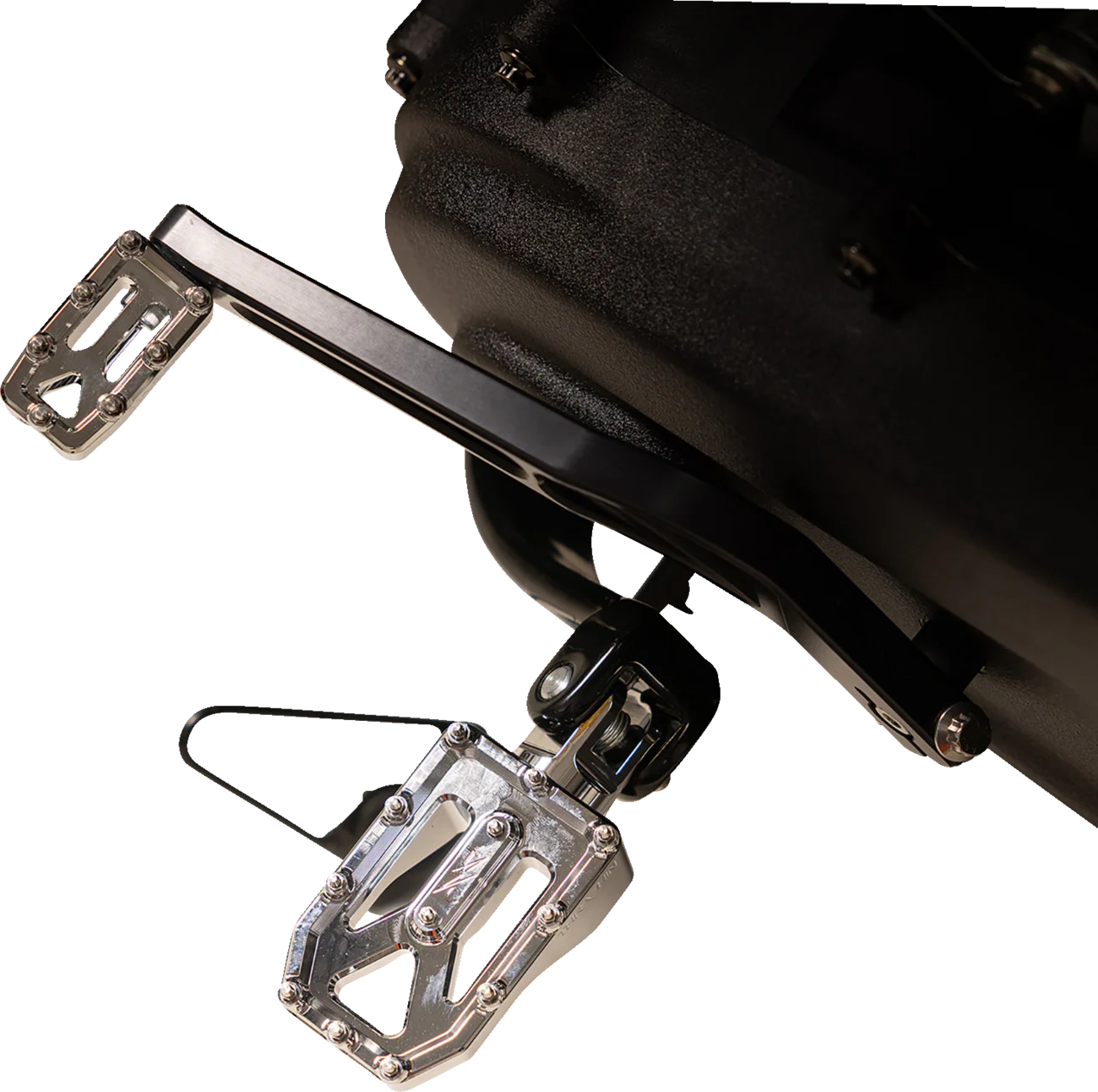 THRASHIN SUPPLY CO. Aggressor Foot Pegs - Rear - Chrome - HD '72-'25 TSC-2022-3-D - Image 5