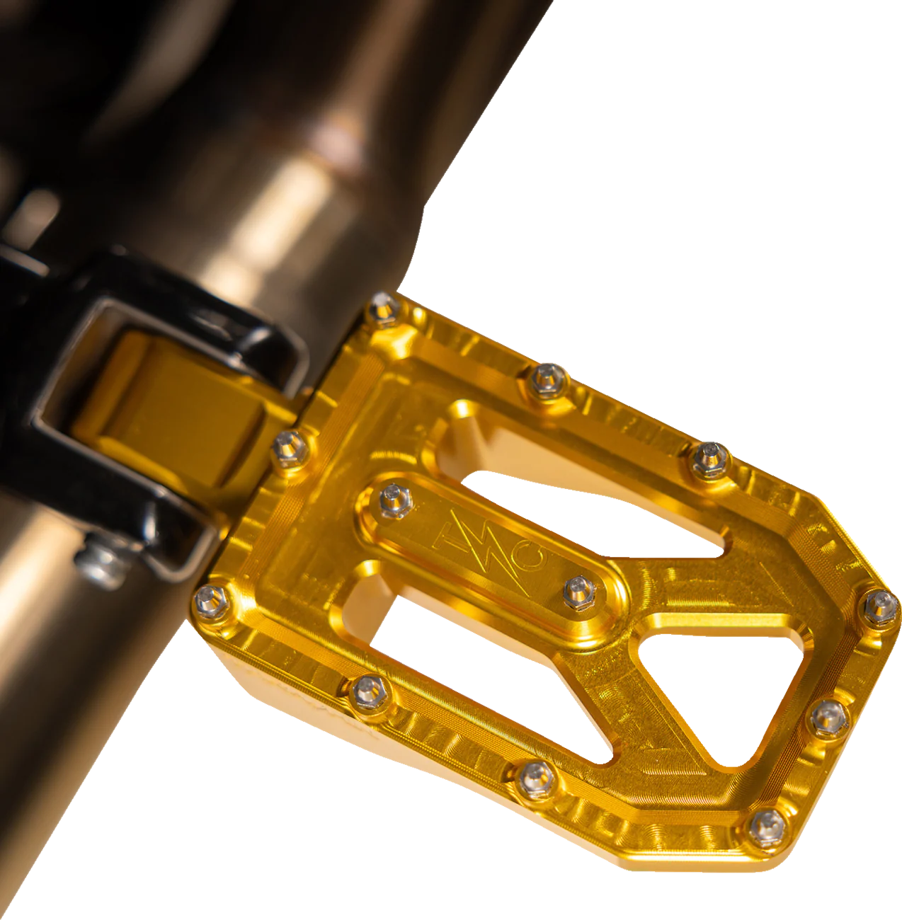 THRASHIN SUPPLY CO. Aggressor Foot Pegs - Rear - Gold - HD '72-'25 TSC-2022-5-D - Image 5