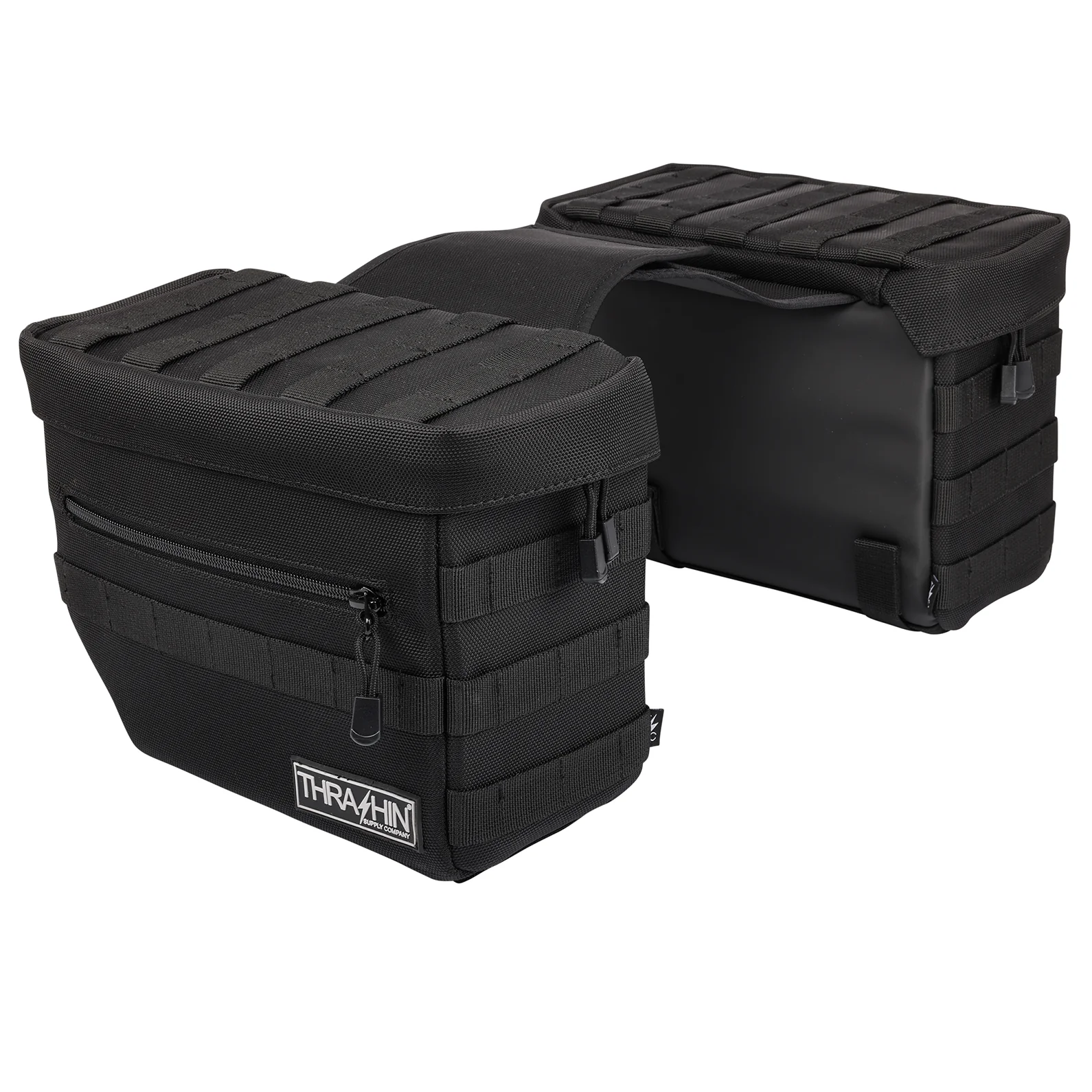THRASHIN SUPPLY CO. Essential Saddlebags - Black TSB-0006 - Image 2