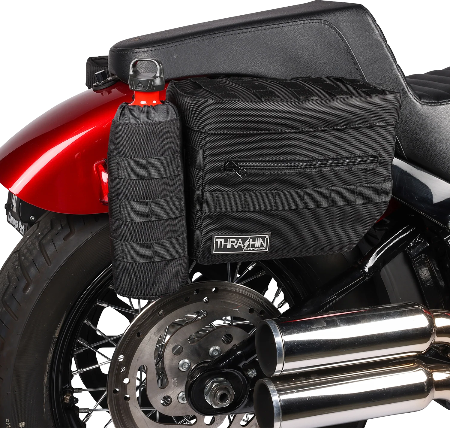 THRASHIN SUPPLY CO. Essential Saddlebags - Black TSB-0006 - Image 3