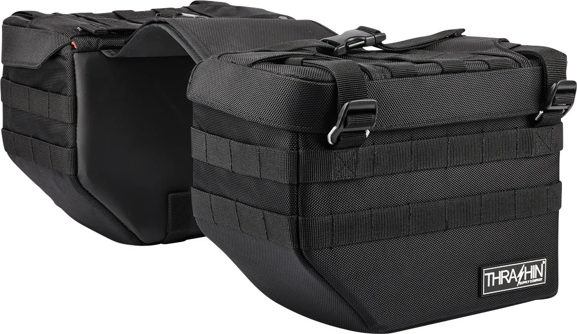THRASHIN SUPPLY CO. Expedition Saddlebags - Black TSB-0008