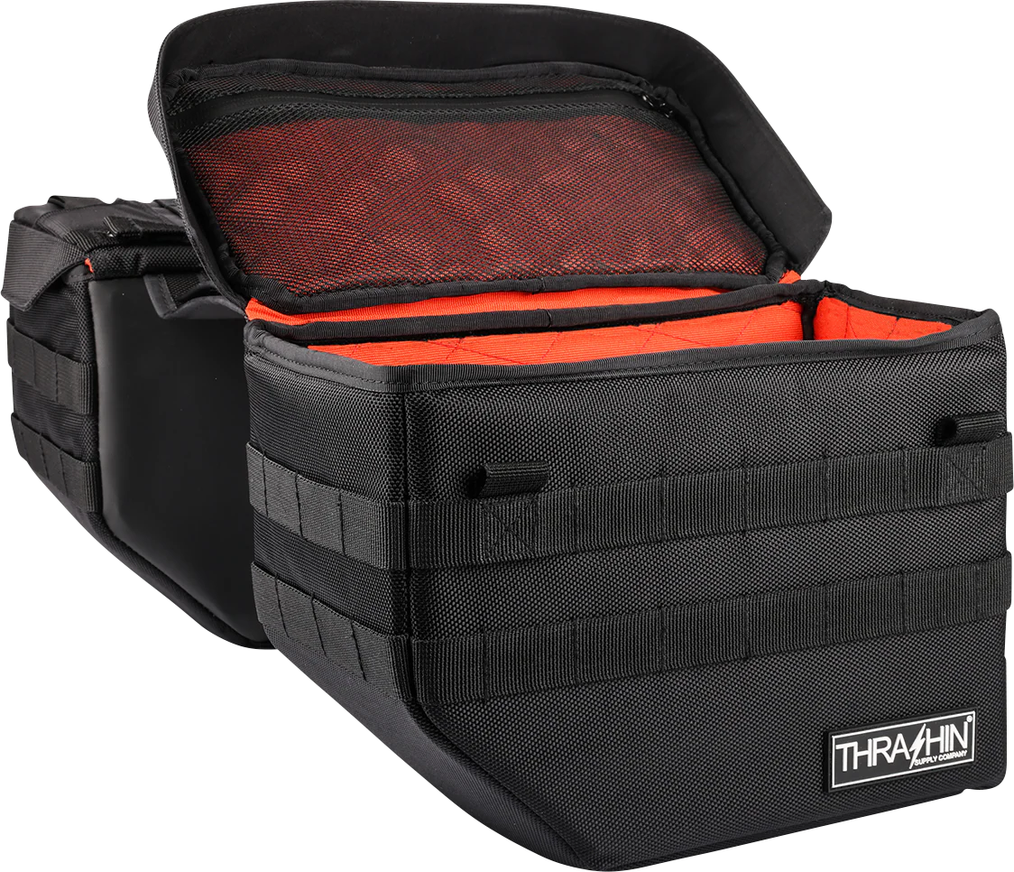 THRASHIN SUPPLY CO. Expedition Saddlebags - Black TSB-0008 - Image 2