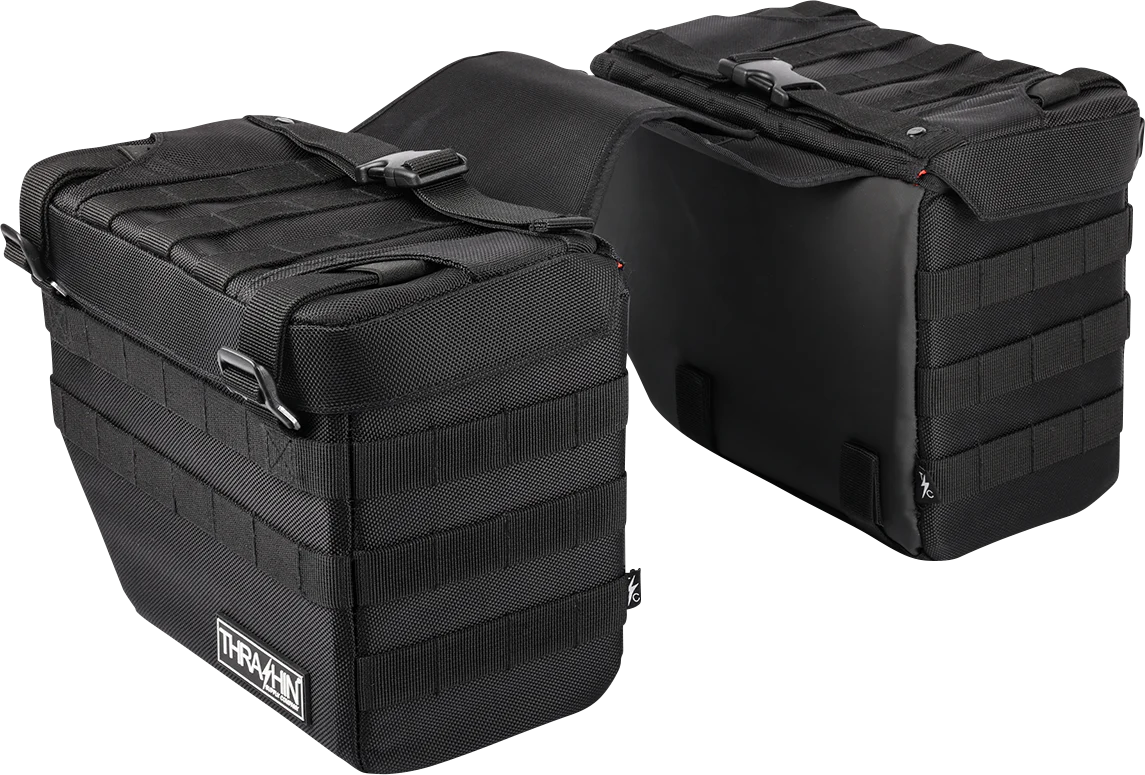 THRASHIN SUPPLY CO. Expedition Saddlebags - Black TSB-0008 - Image 3