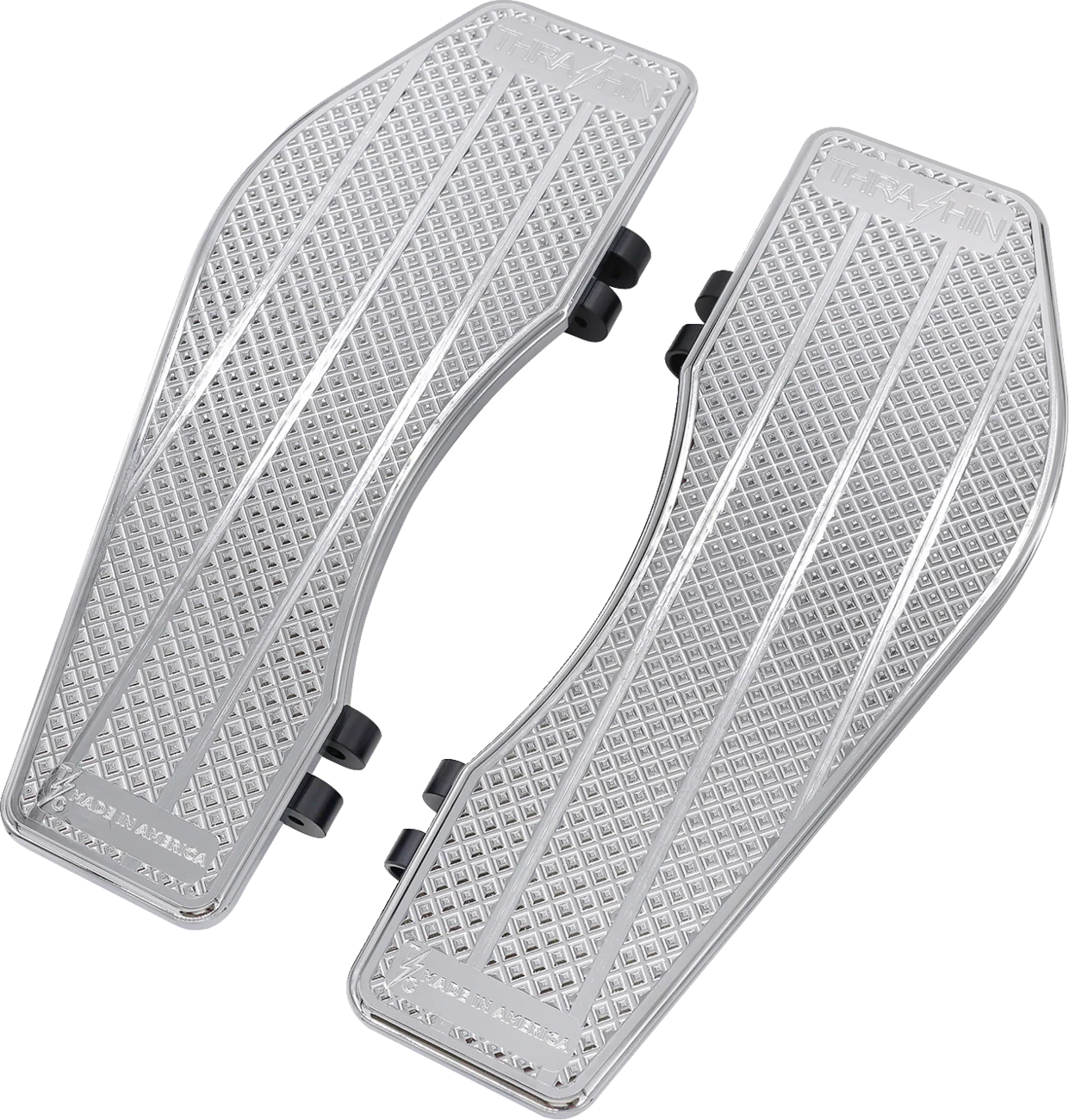 THRASHIN SUPPLY CO. Floorboards - Driver - Chrome TSC-2200-3
