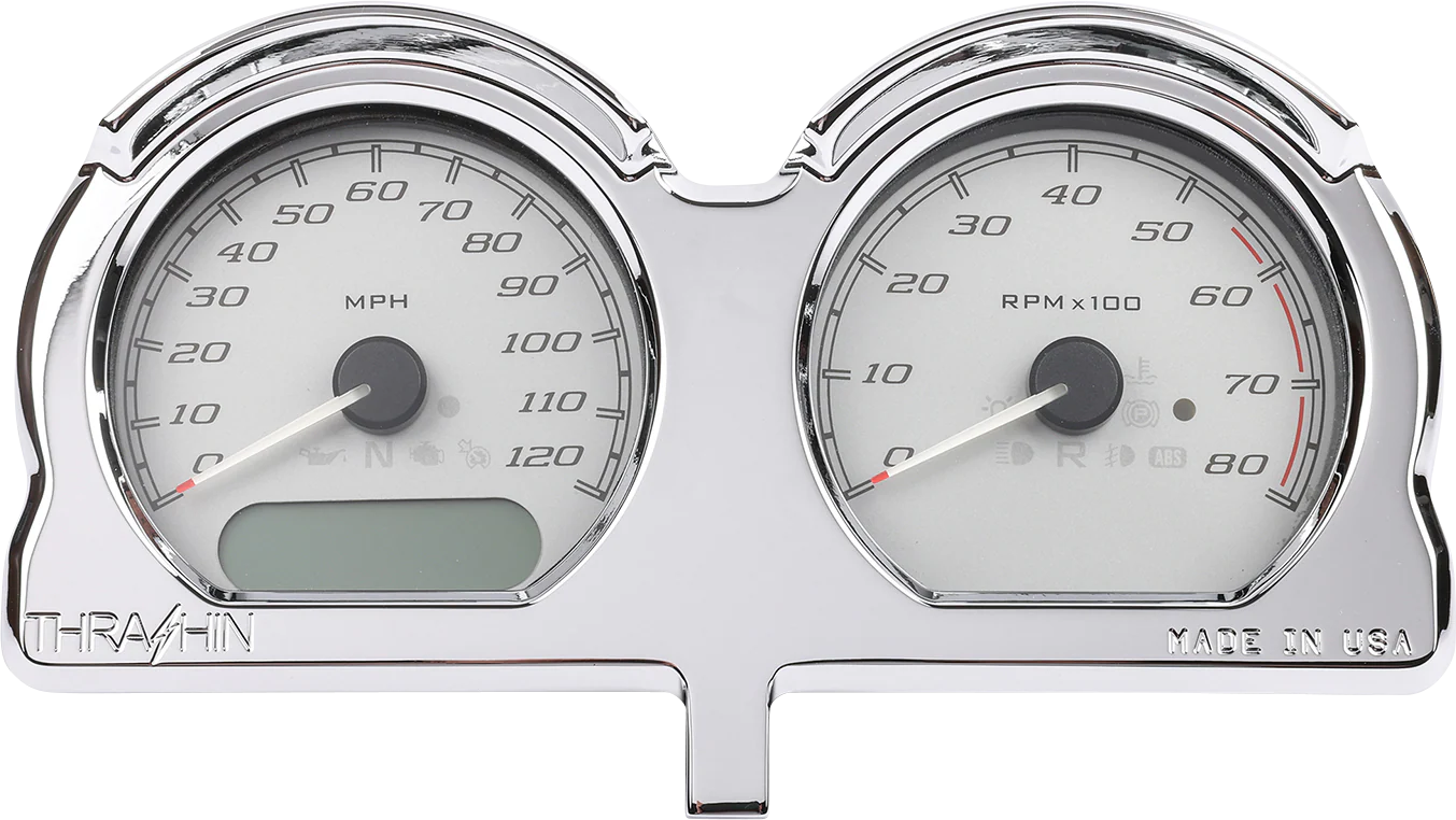 THRASHIN SUPPLY CO. Gauge Relocation Kit - Chrome TSC-2707-3 - Image 5