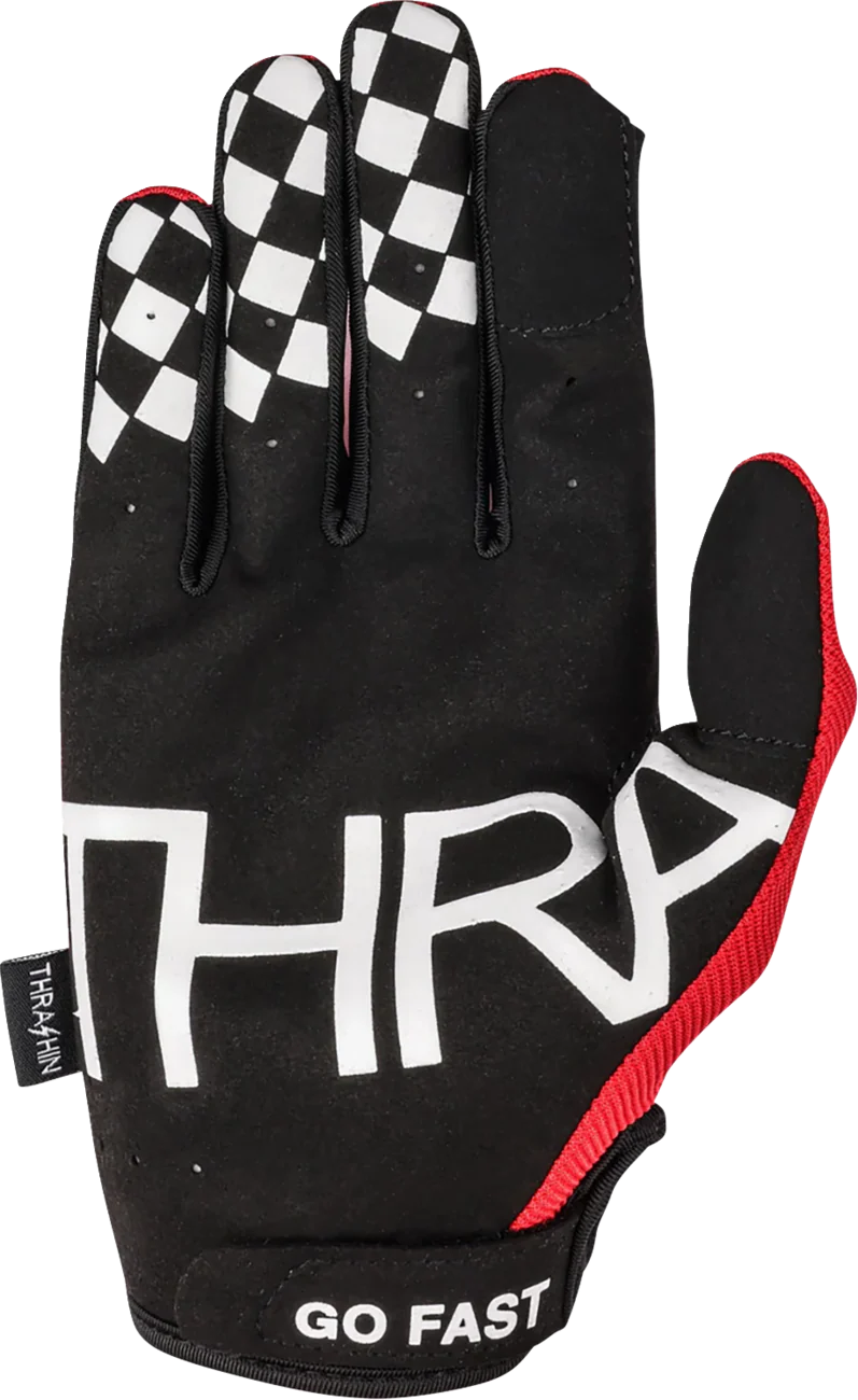 THRASHIN SUPPLY CO. Go Fast Stealth Gloves - Red - 2XL SV1-18-12 - Image 4