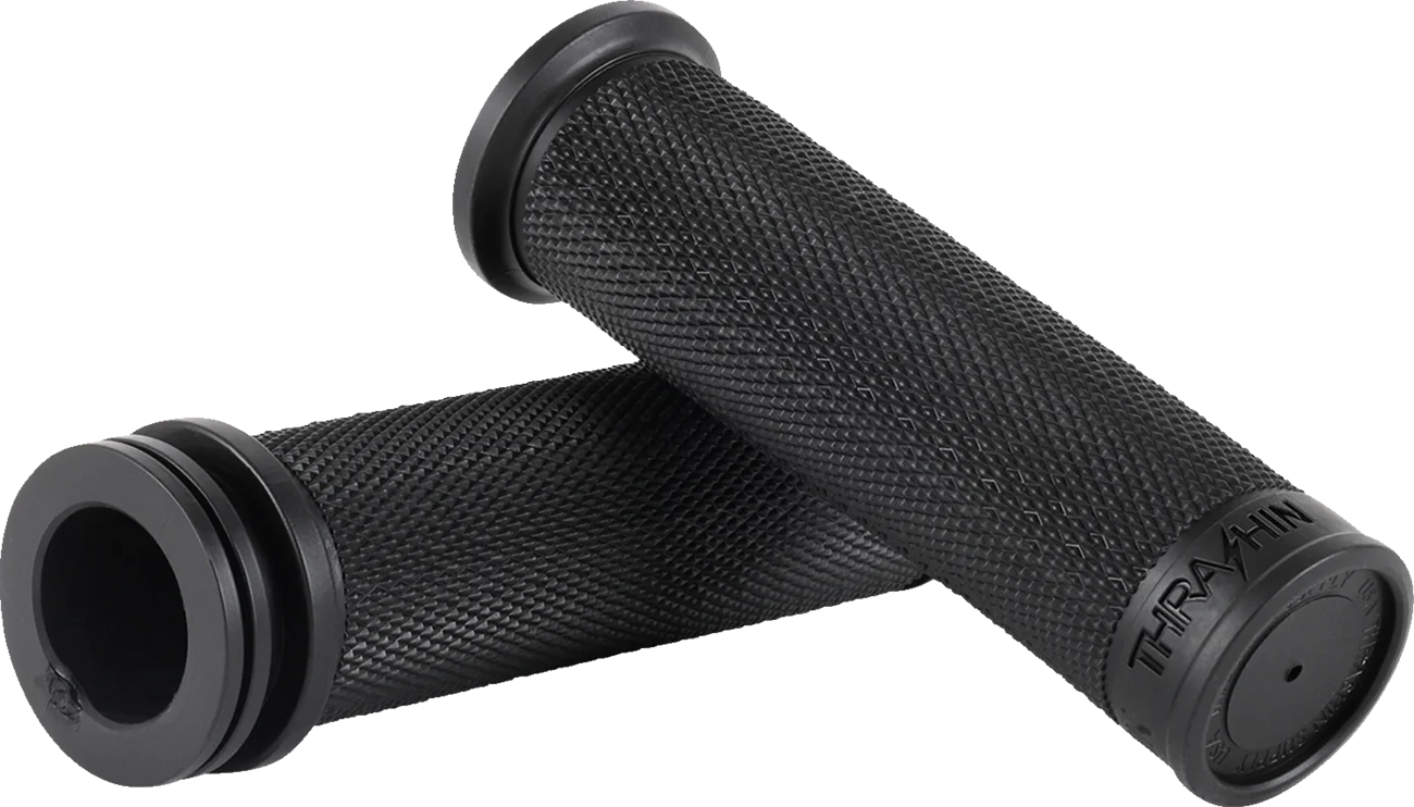 THRASHIN SUPPLY CO. Grips - Moto - 1" - Slim - Black TSC-2711-1