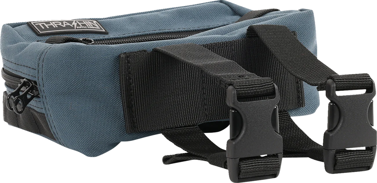 THRASHIN SUPPLY CO. Handlebar Bag - Blue THB-0023 - Image 4