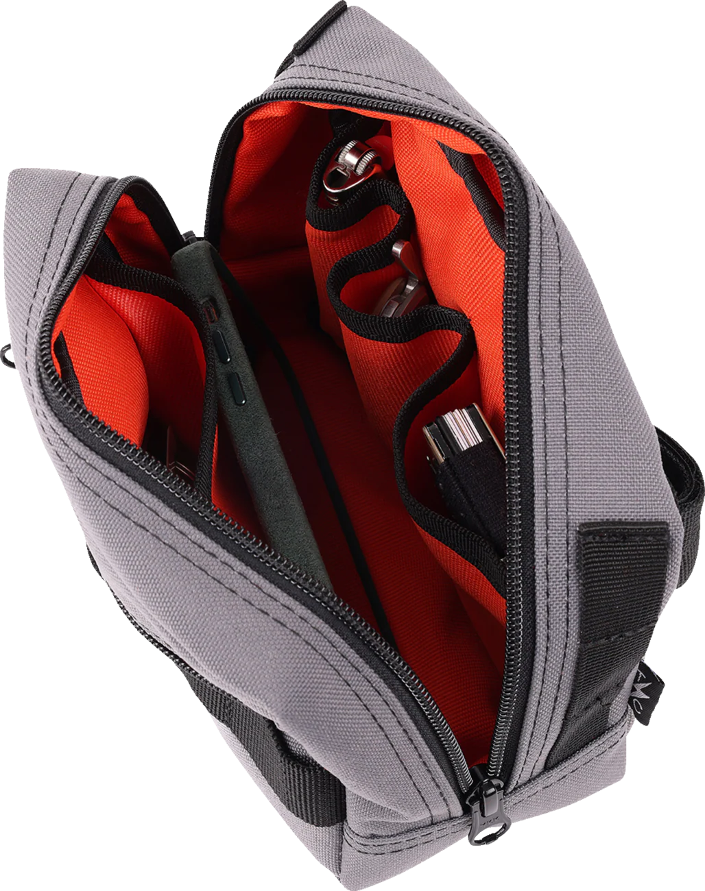 THRASHIN SUPPLY CO. Handlebar Bag - Gray THB-0016 - Image 2