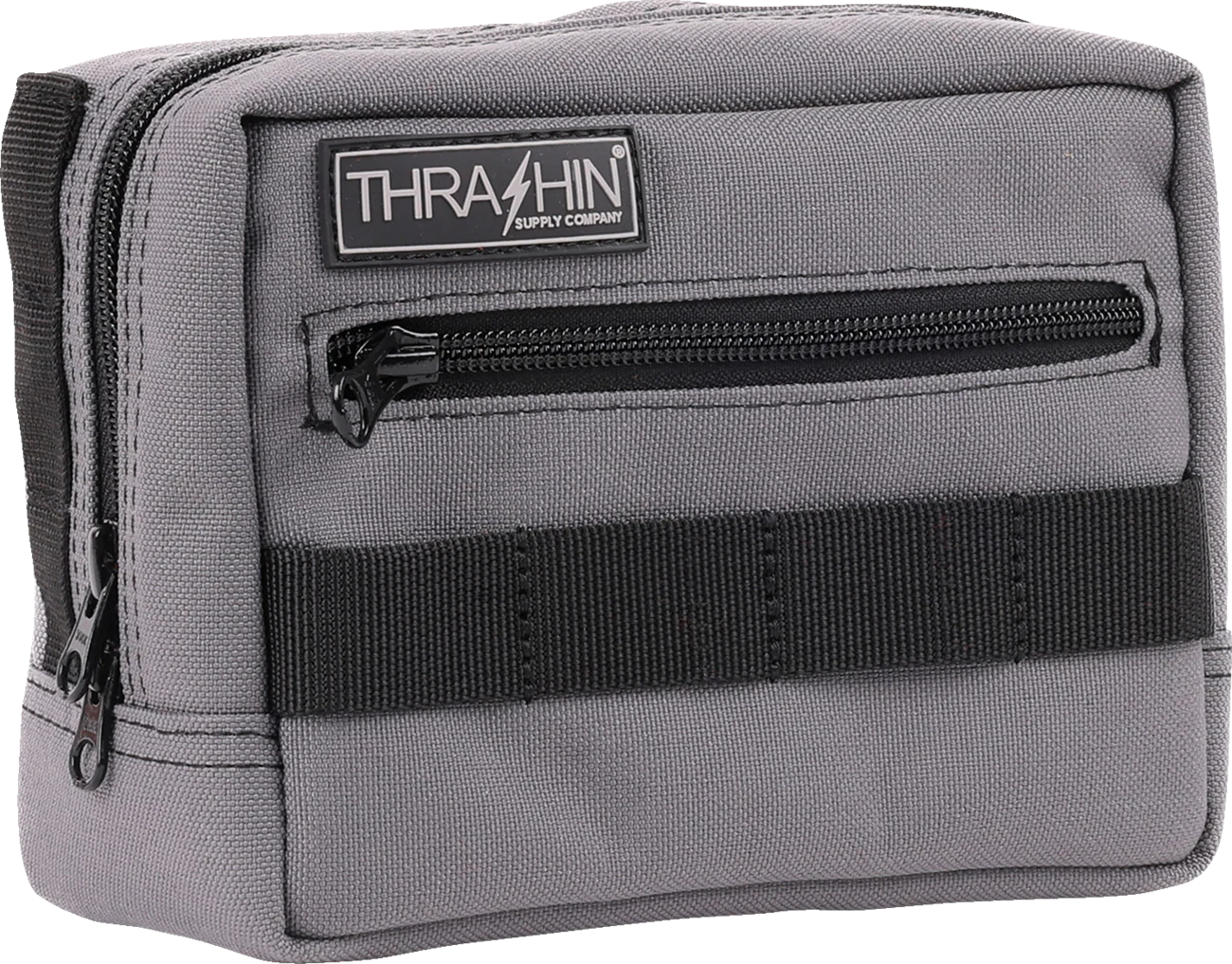 THRASHIN SUPPLY CO. Handlebar Bag - Gray THB-0016 - Image 5