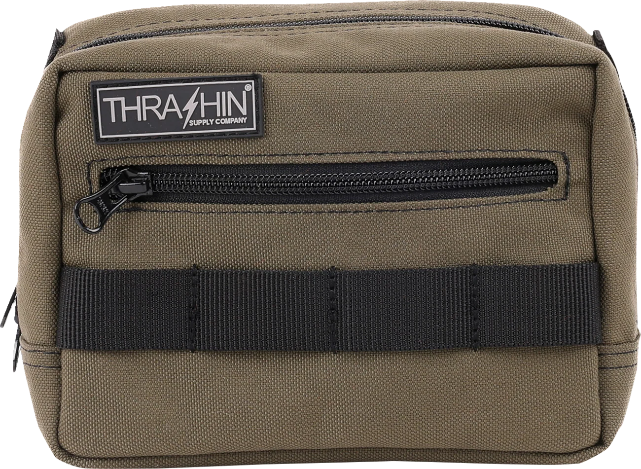 THRASHIN SUPPLY CO. Handlebar Bag - Green THB-0007 - Image 2