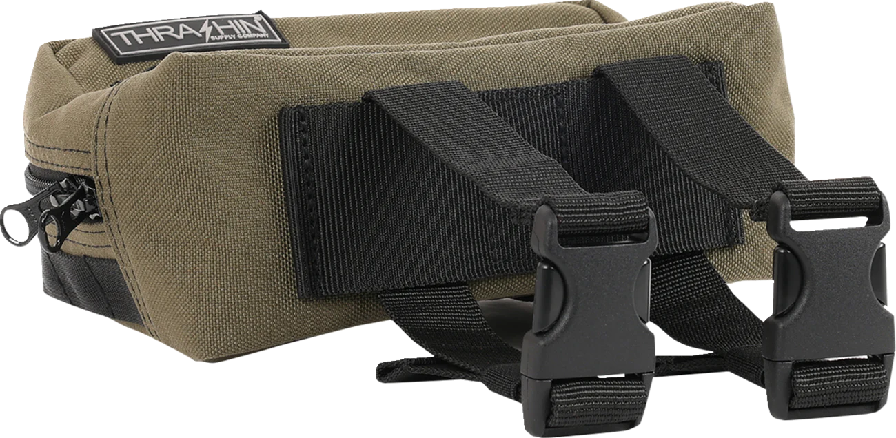THRASHIN SUPPLY CO. Handlebar Bag - Green THB-0007 - Image 4