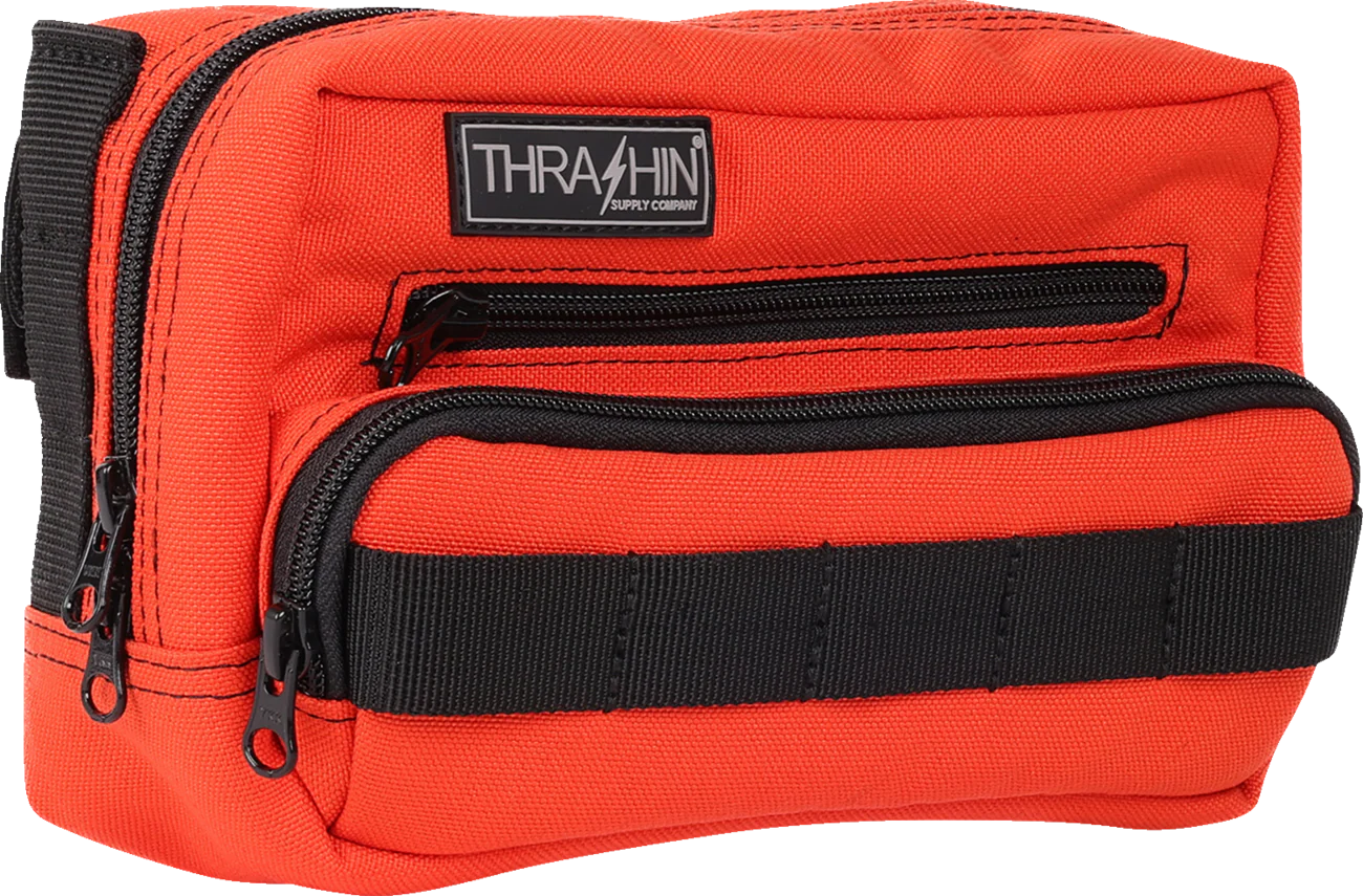 THRASHIN SUPPLY CO. Handlebar Bag Plus - Orange THB-0028 - Image 3