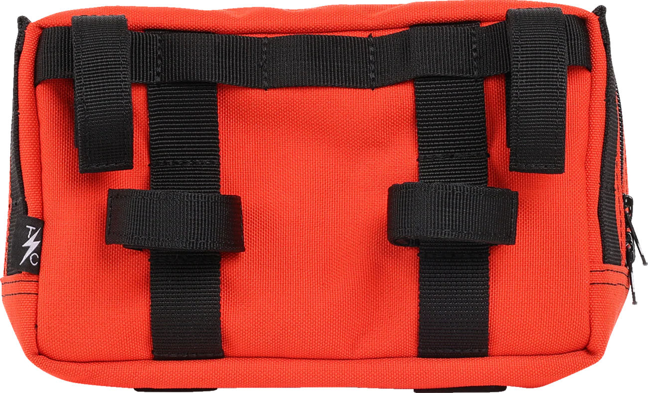 THRASHIN SUPPLY CO. Handlebar Bag Plus - Orange THB-0028 - Image 4