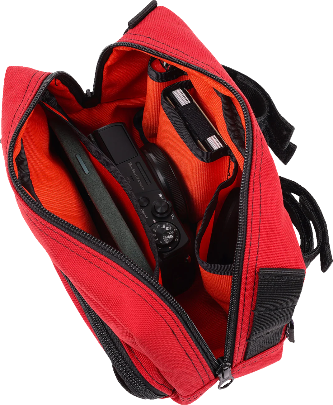 THRASHIN SUPPLY CO. Handlebar Bag Plus - Red THB-0017 - Image 2