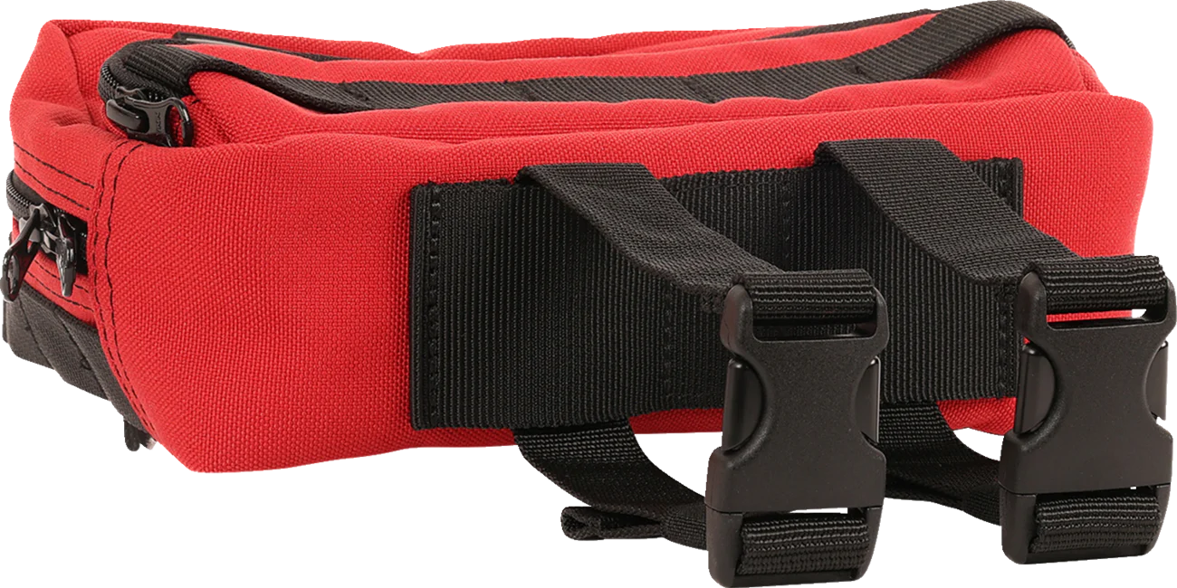 THRASHIN SUPPLY CO. Handlebar Bag Plus - Red THB-0017 - Image 4