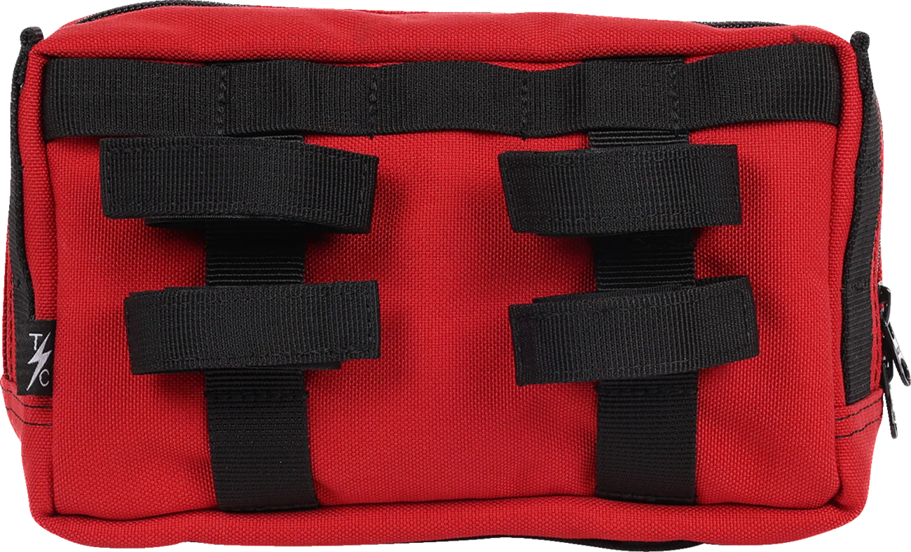 THRASHIN SUPPLY CO. Handlebar Bag Plus - Red THB-0017 - Image 6