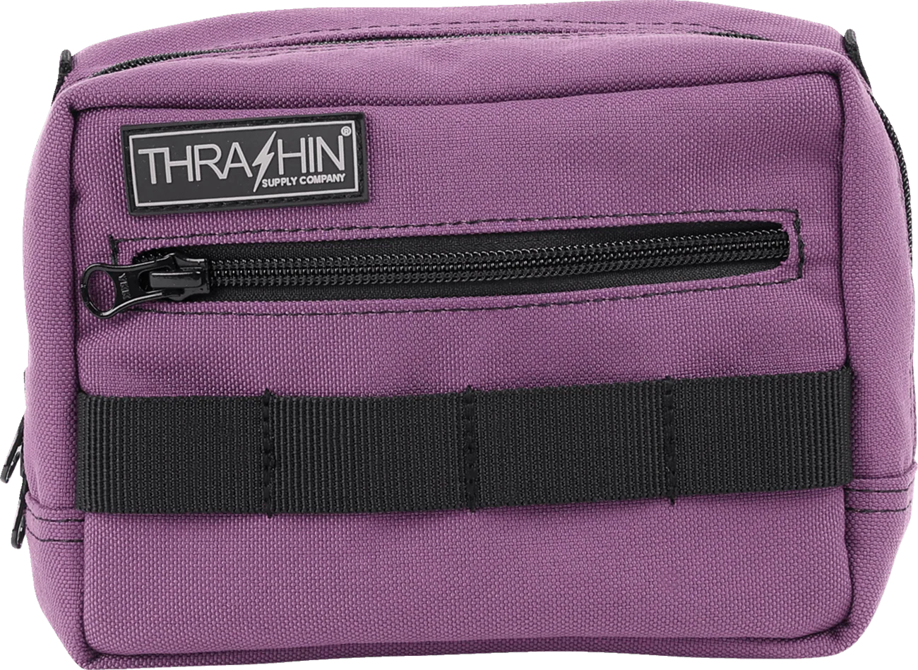 THRASHIN SUPPLY CO. Handlebar Bag - Purple THB-0024 - Image 5
