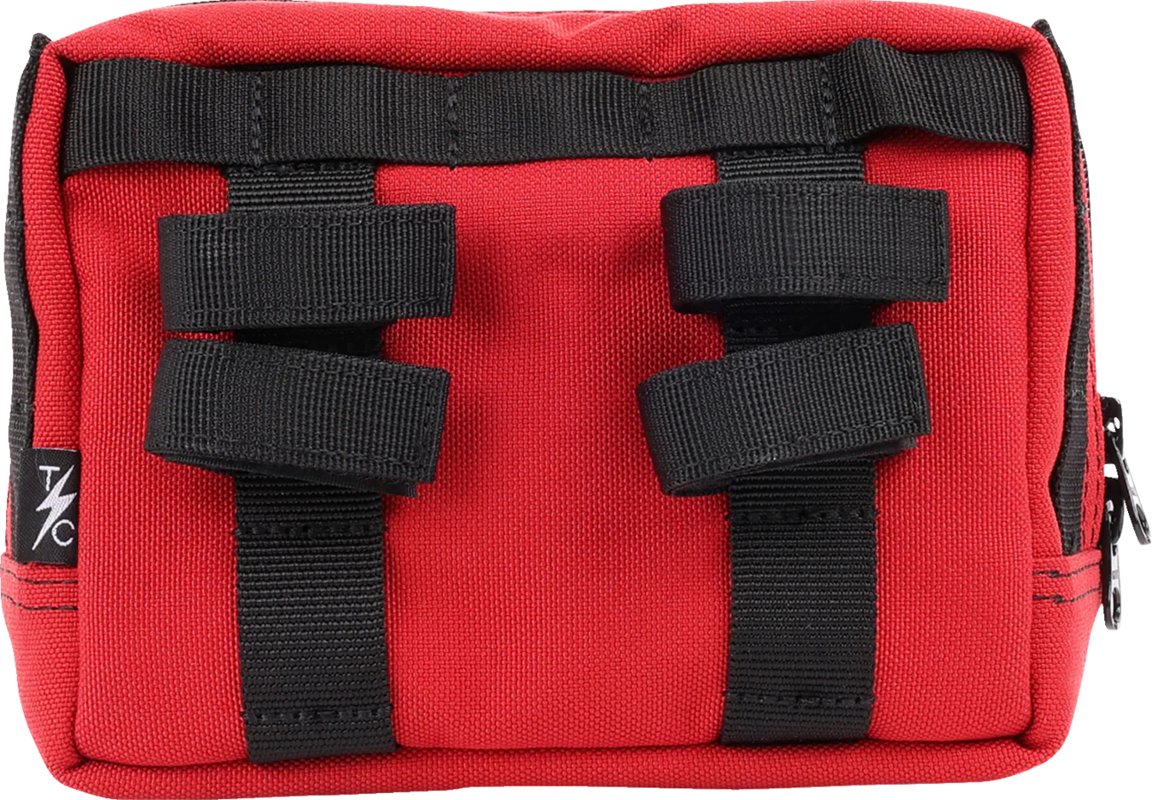 THRASHIN SUPPLY CO. Handlebar Bag - Red THB-0015 - Image 2