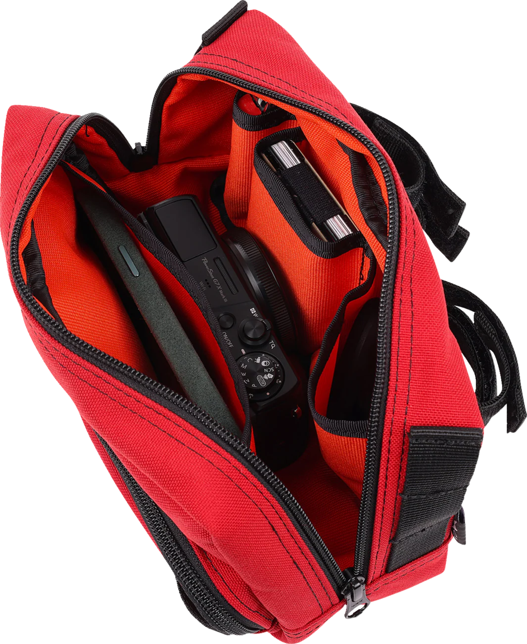 THRASHIN SUPPLY CO. Handlebar Bag - Red THB-0015 - Image 4