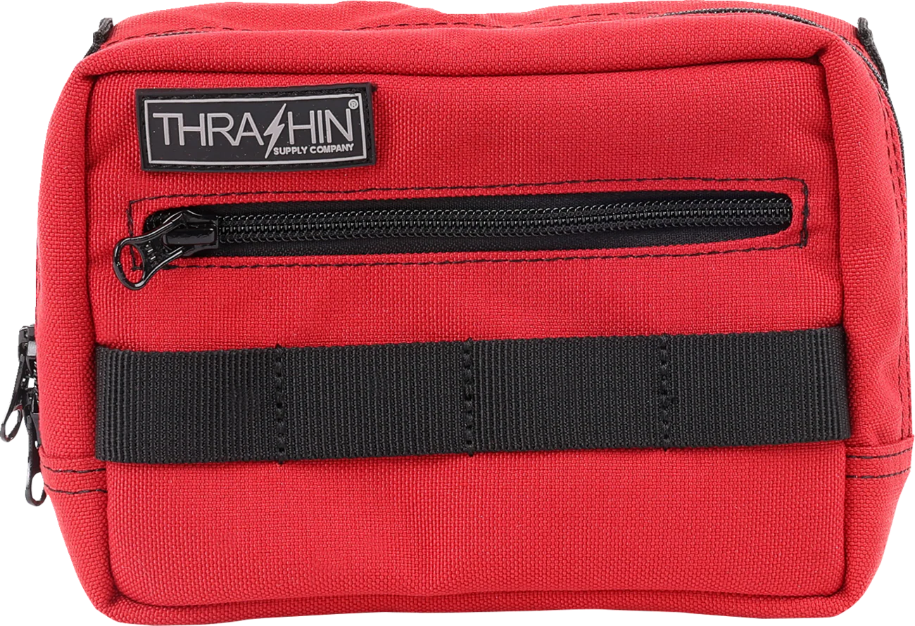 THRASHIN SUPPLY CO. Handlebar Bag - Red THB-0015 - Image 5