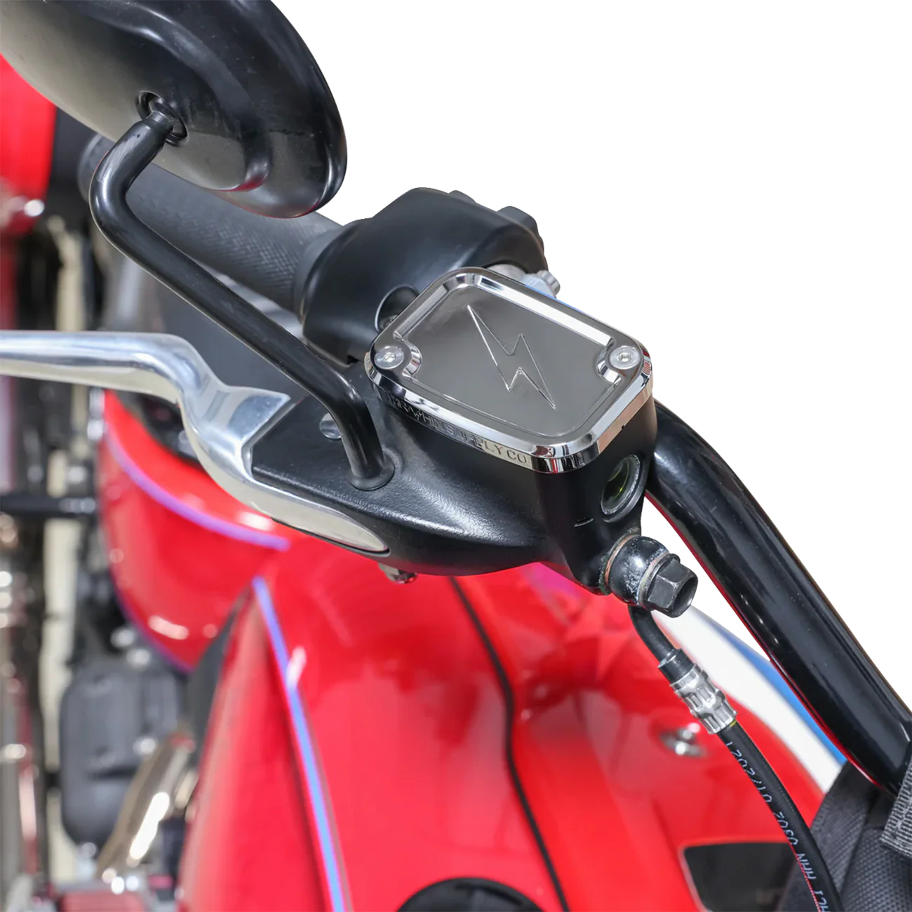 THRASHIN SUPPLY CO. Master Cylinder Cover - Brake - Front - Chrome TSC-3176-3 - Image 2