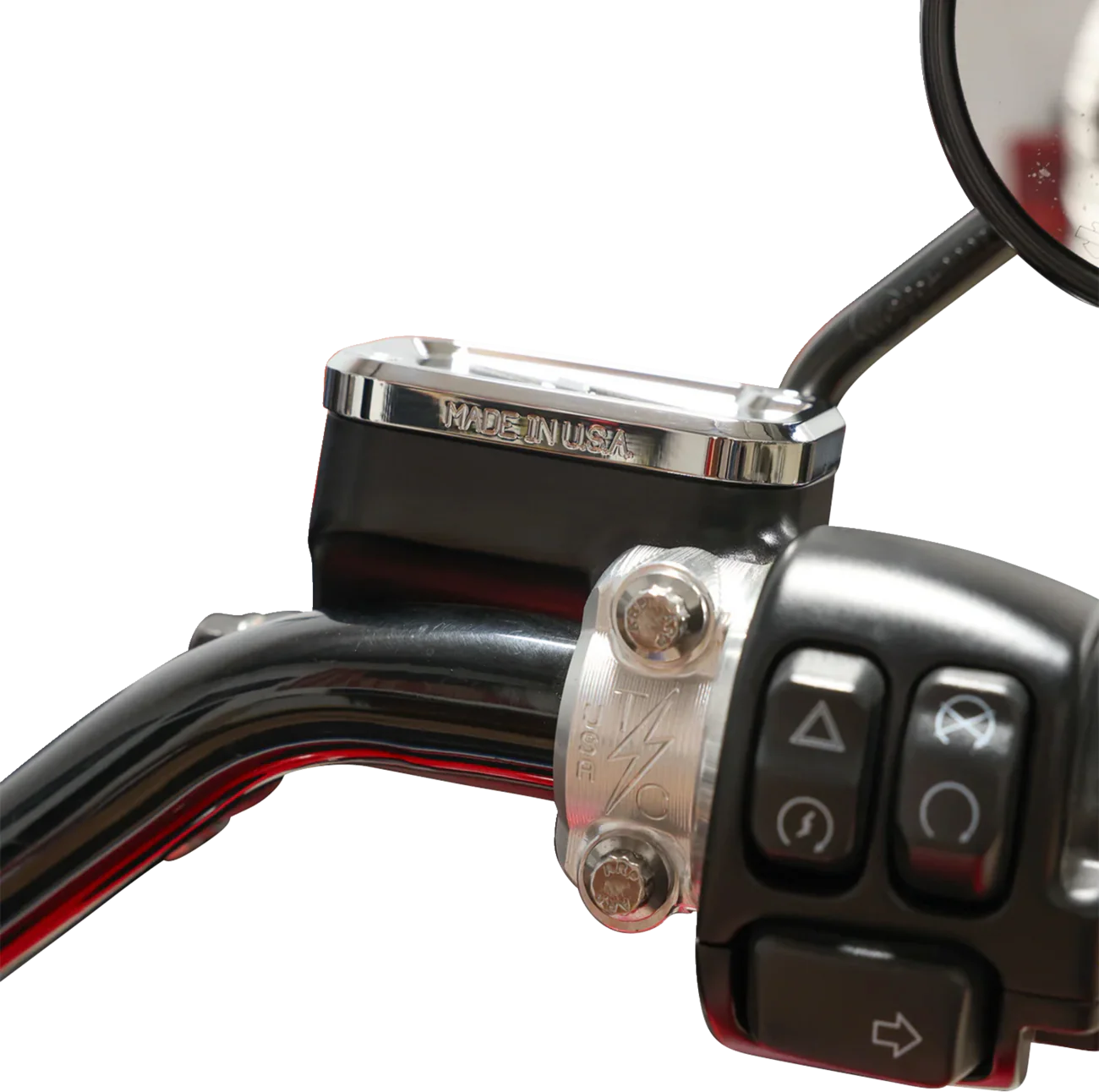 THRASHIN SUPPLY CO. Master Cylinder Cover - Brake - Front - Chrome TSC-3176-3 - Image 3