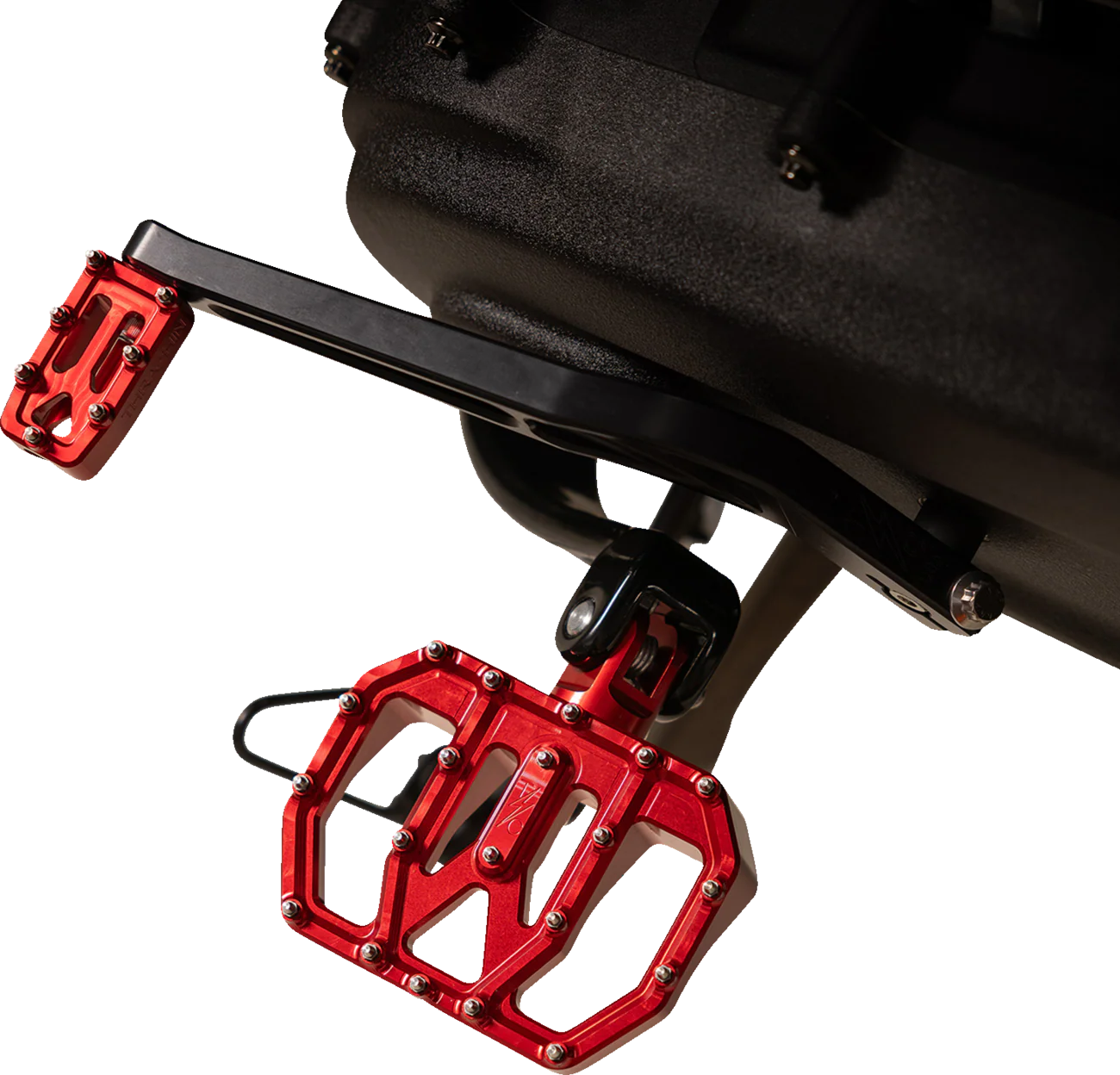 THRASHIN SUPPLY CO. Mini Aggressor Floorboards - Red - Rear TSC-2031-2-D - Image 6