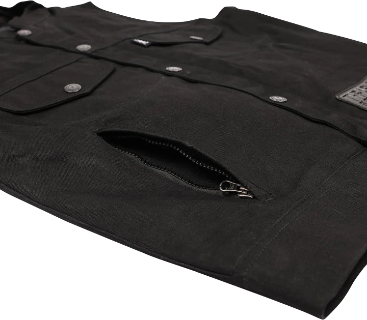 THRASHIN SUPPLY CO. Nightrider v2 Riding Vest - Black - Medium TMJ-12-09 - Image 10