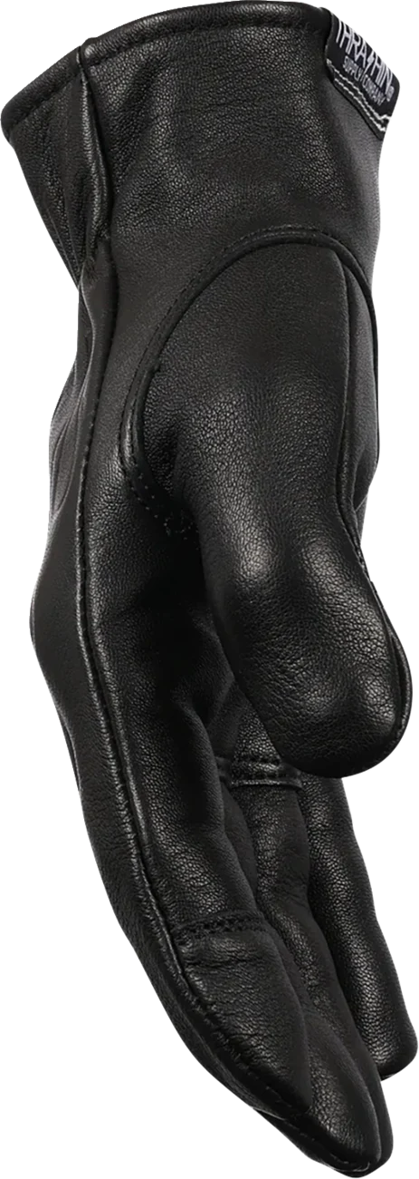 THRASHIN SUPPLY CO. Roper Leather Gloves - Black - 2XL TRG-01-12 - Image 4