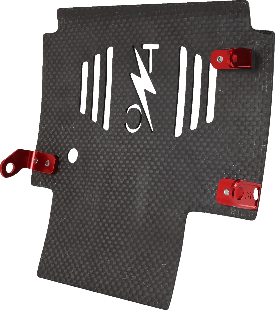 THRASHIN SUPPLY CO. Skid Plate - Carbon Fiber/Forged - With Red Brackets - FLHX/FLTRX TSC-3035-2 - Image 8