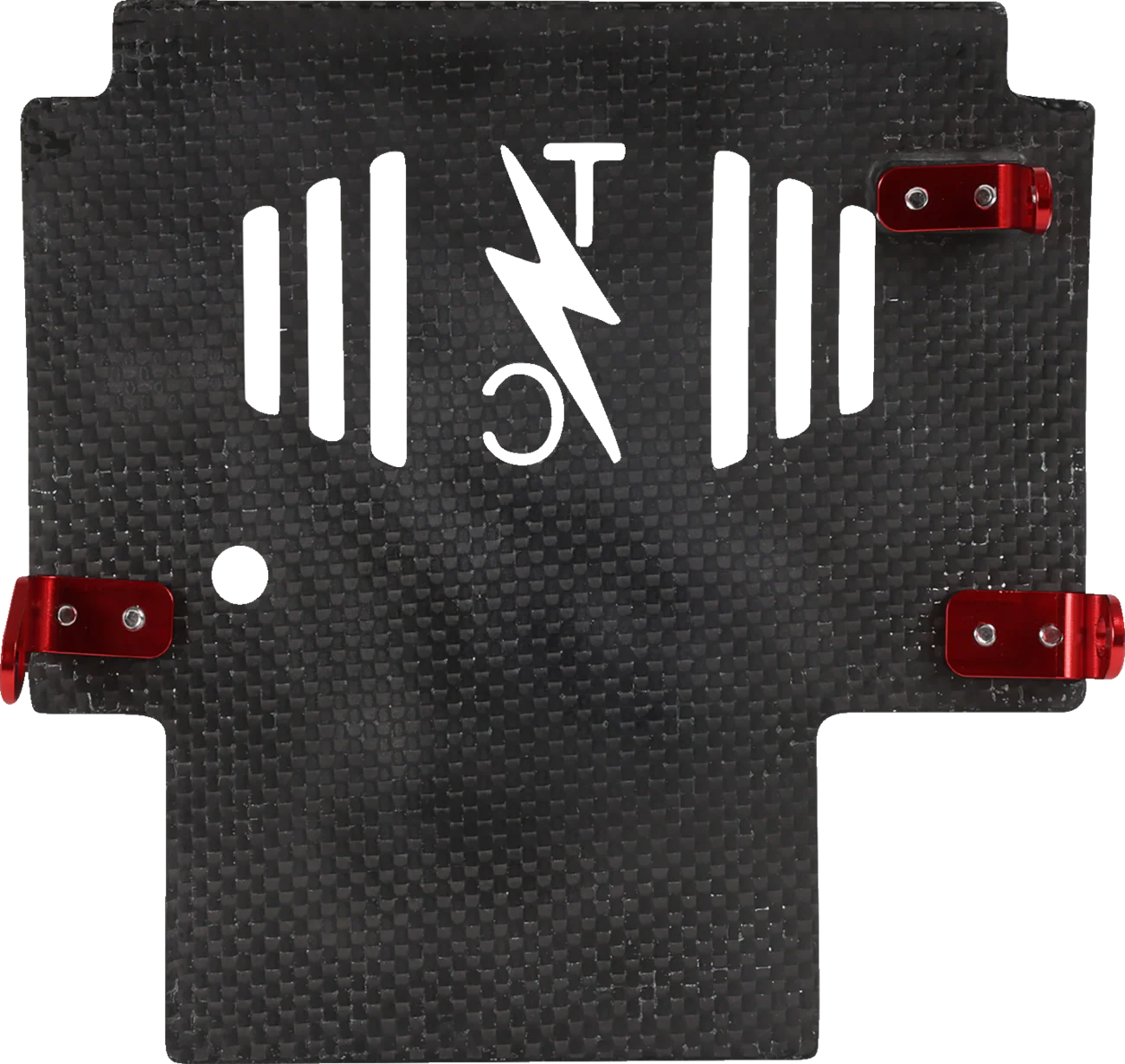 THRASHIN SUPPLY CO. Skid Plate - Carbon Fiber/Forged - With Red Brackets - FLHX/FLTRX TSC-3035-2 - Image 9