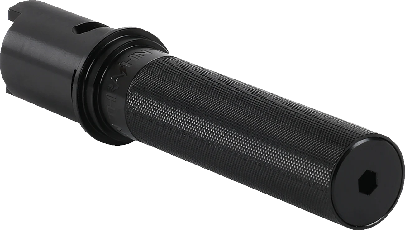 THRASHIN SUPPLY CO. Throttle Tube - Knurled - 1" - Gen 2 TBW - Black TSC-2806-1