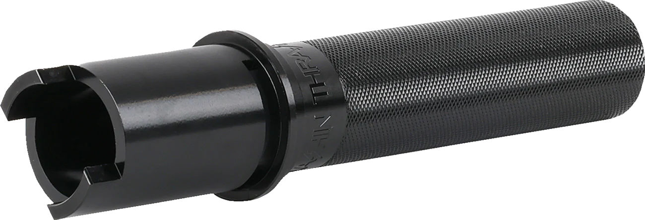 THRASHIN SUPPLY CO. Throttle Tube - Knurled - 1" - Gen 2 TBW - Black TSC-2806-1 - Image 2