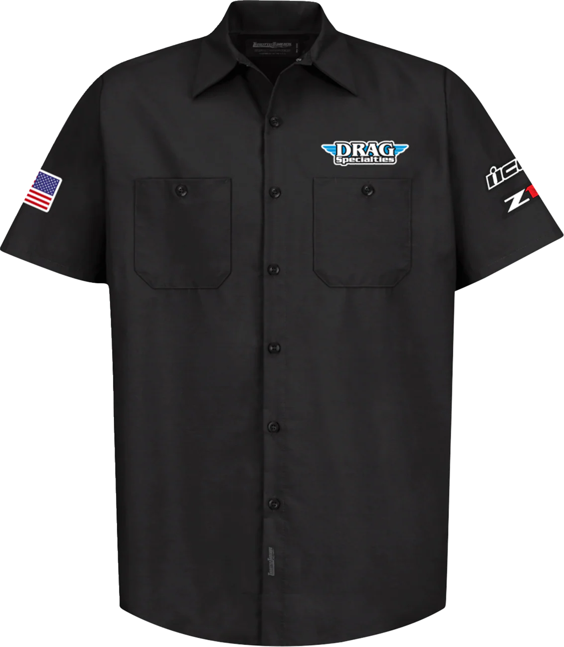 THROTTLE THREADS Drag Specialties House 25 Shirt - Black - 4XL DRG32ST24BK4R