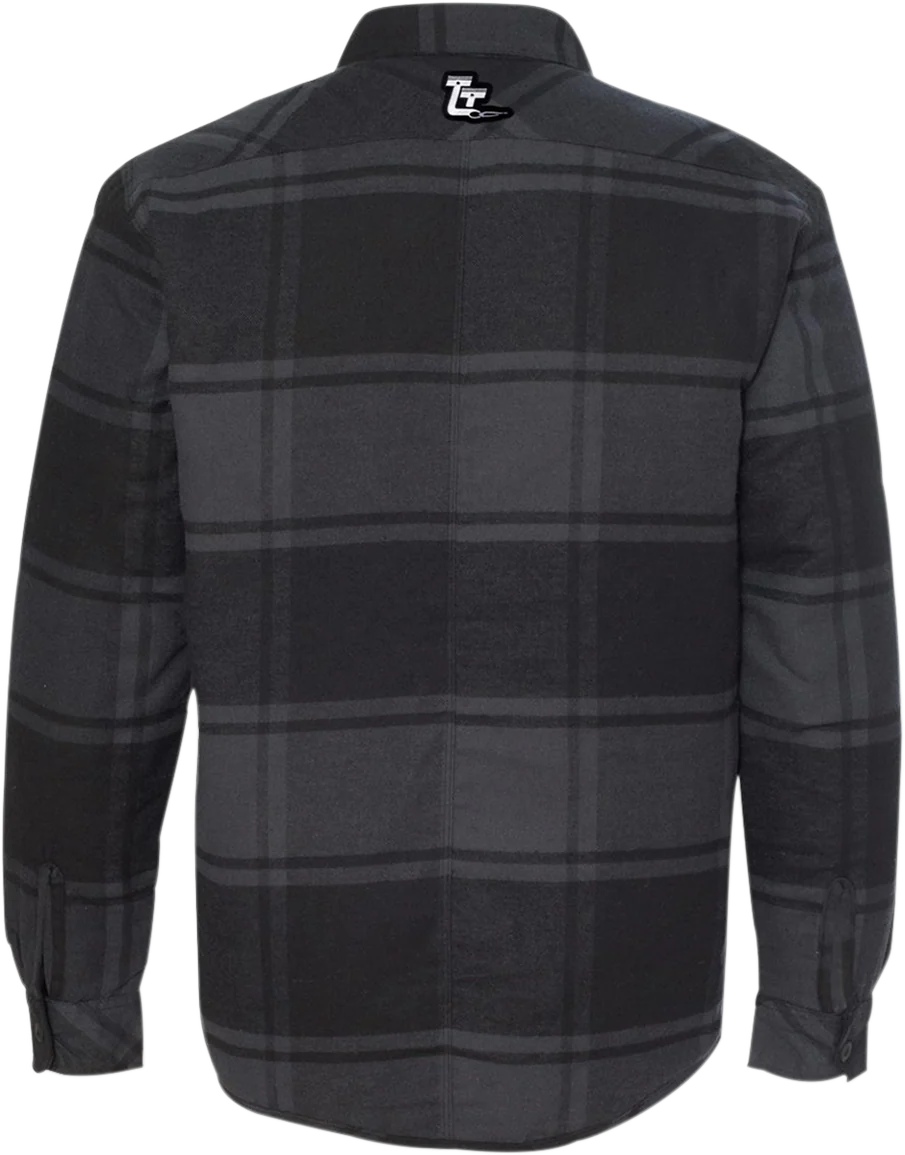 THROTTLE THREADS Drag Specialties Quilted Jacket - Plaid - 2XL DRG24J86BK2R