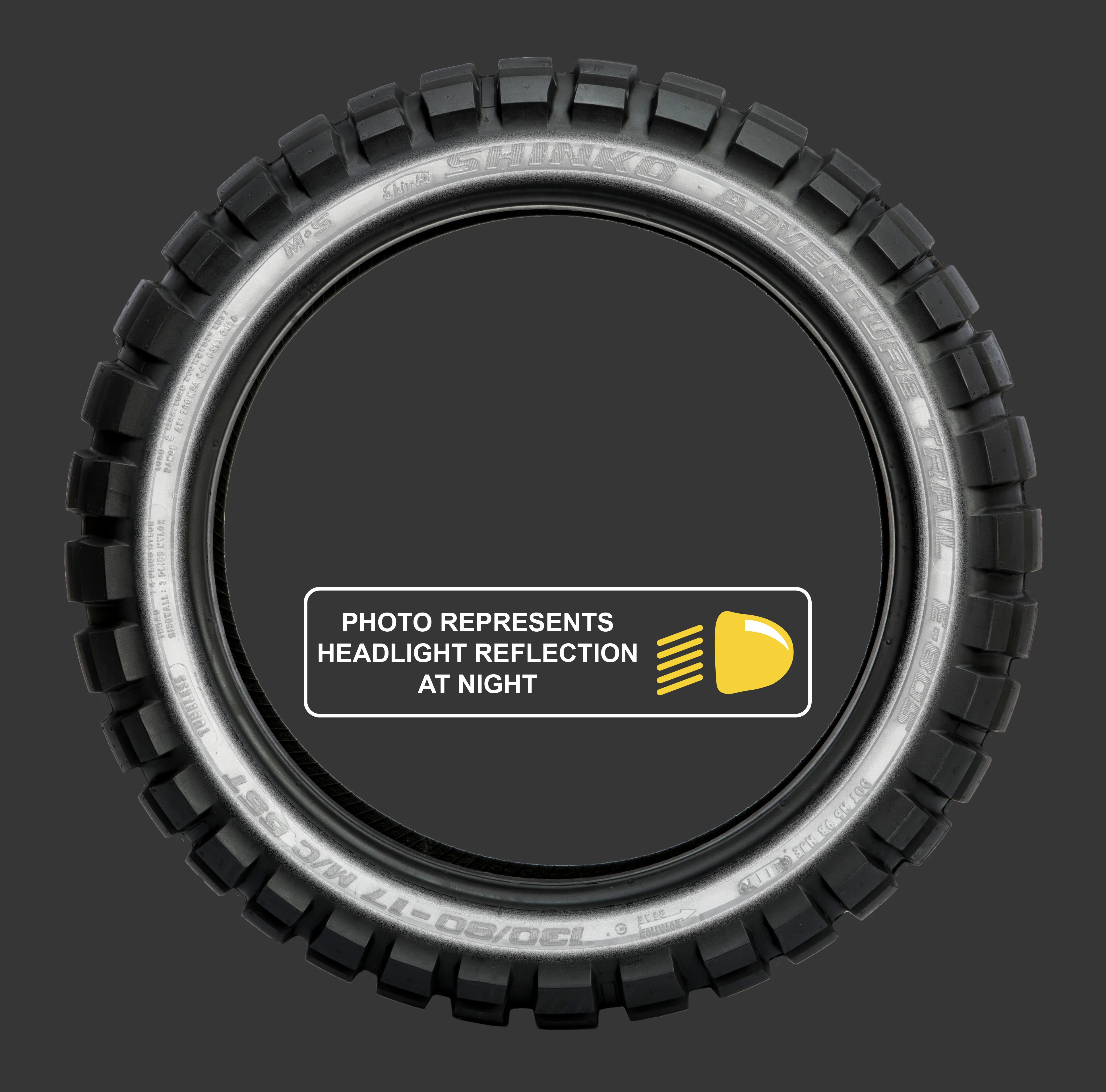 Shinko - 805 Dual Sport Rear Tire 130/80 17 65t Bias Tl - Image 5