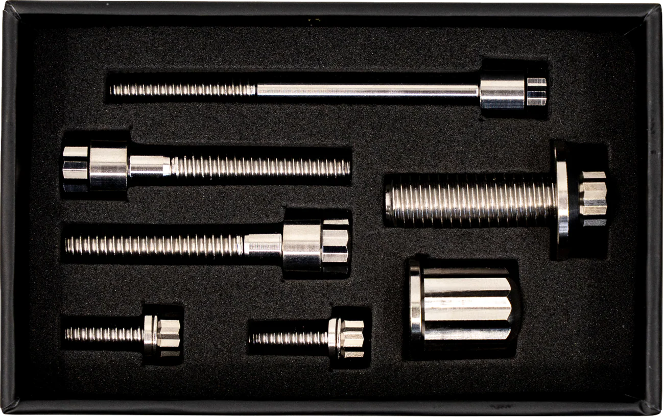 TRASK Bitchin' Bolts Hardware Kit - Titanium - M8 - Coil and Horn TM-1050-J - Image 5