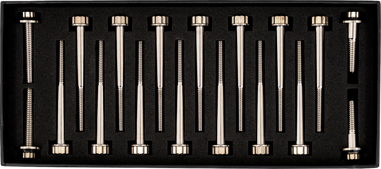 TRASK Bitchin' Bolts Hardware Kit - Titanium - M8 - Crankcase TM-1050-H - Image 5