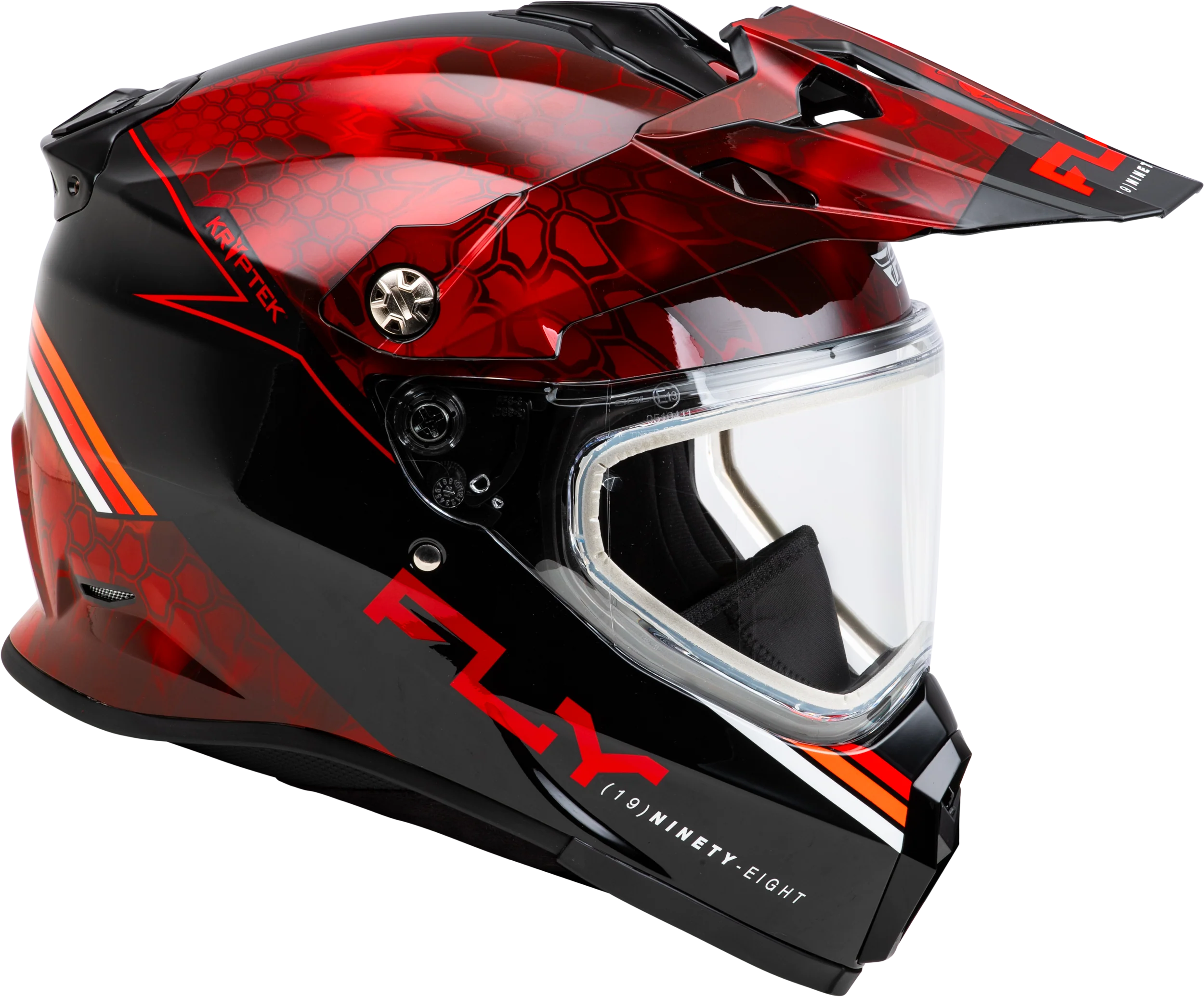 Trekker Cw Conceal Helmet Dual Shld Red/Black Xs - Image 4