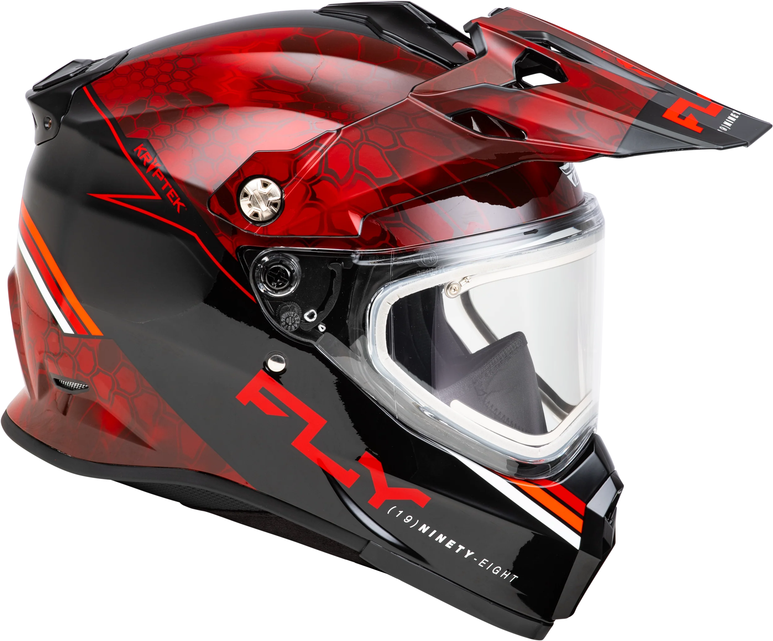 Trekker Cw Conceal Helmet Elec Shld Red/Black Xs - Image 4