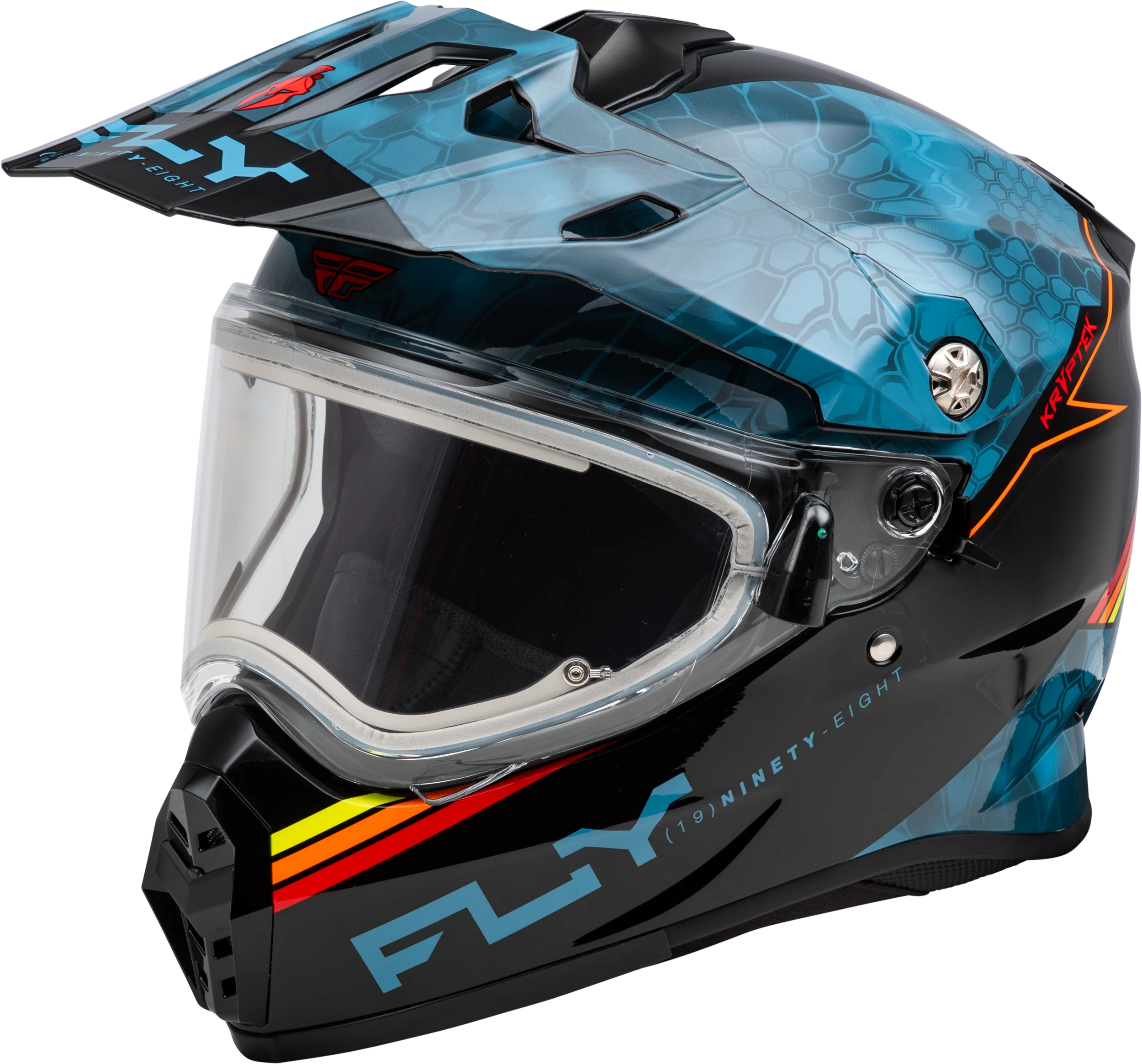 Trekker Cw Conceal Helmet Elec Shld Slate/Black/Red Lg