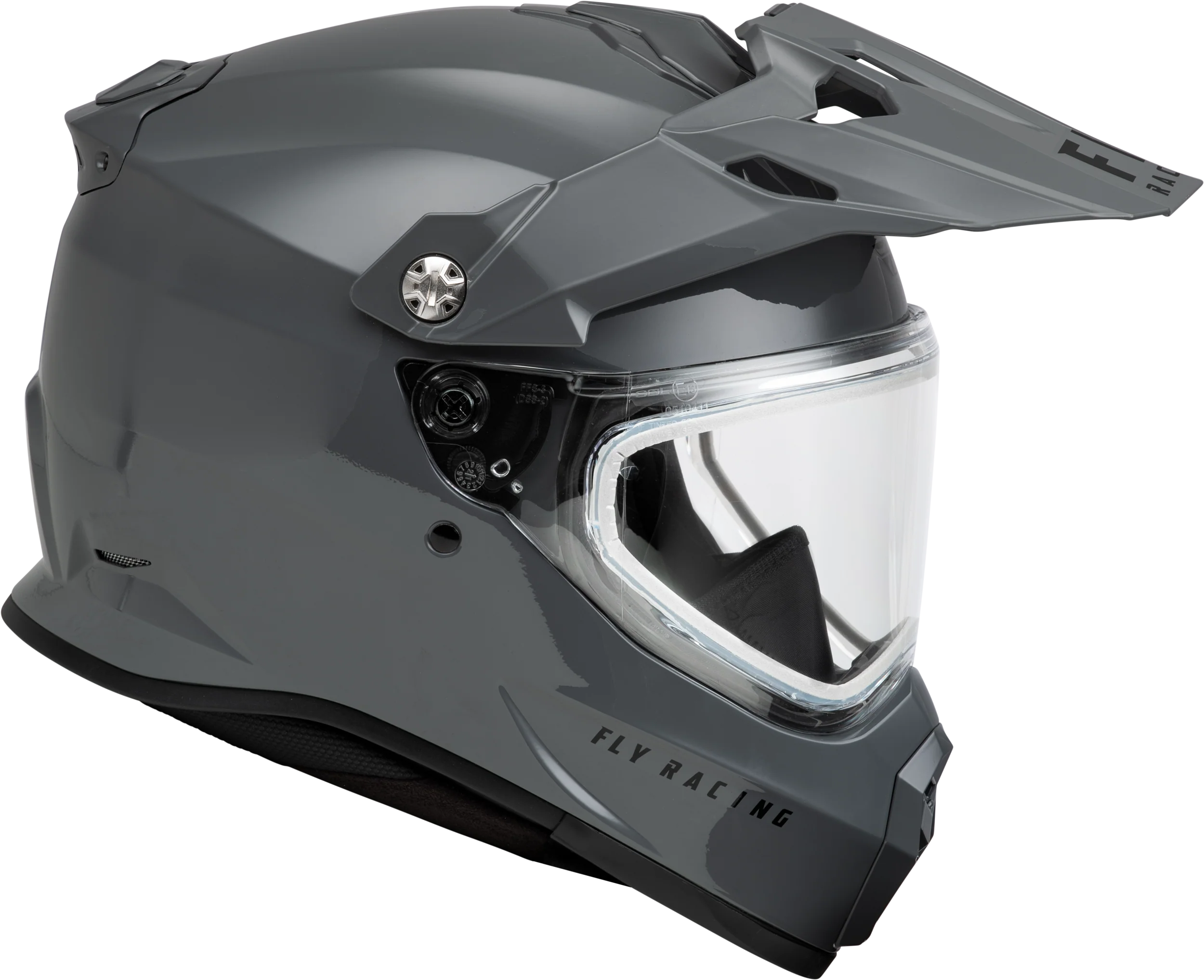 Trekker Cw Solid Helmet Dual Shld Grey 2x - Image 4