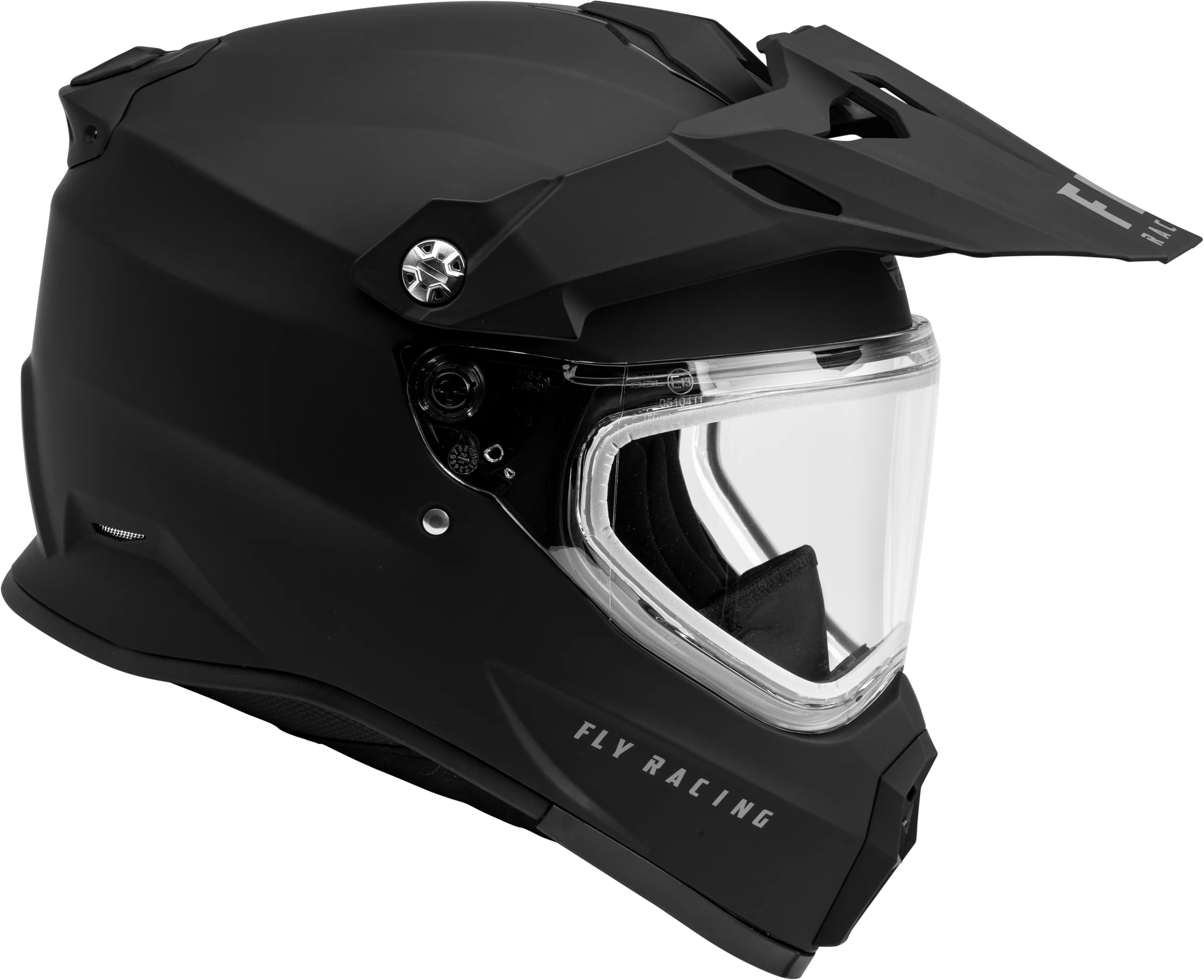 Trekker Cw Solid Helmet Dual Shld Matte Black Sm - Image 4