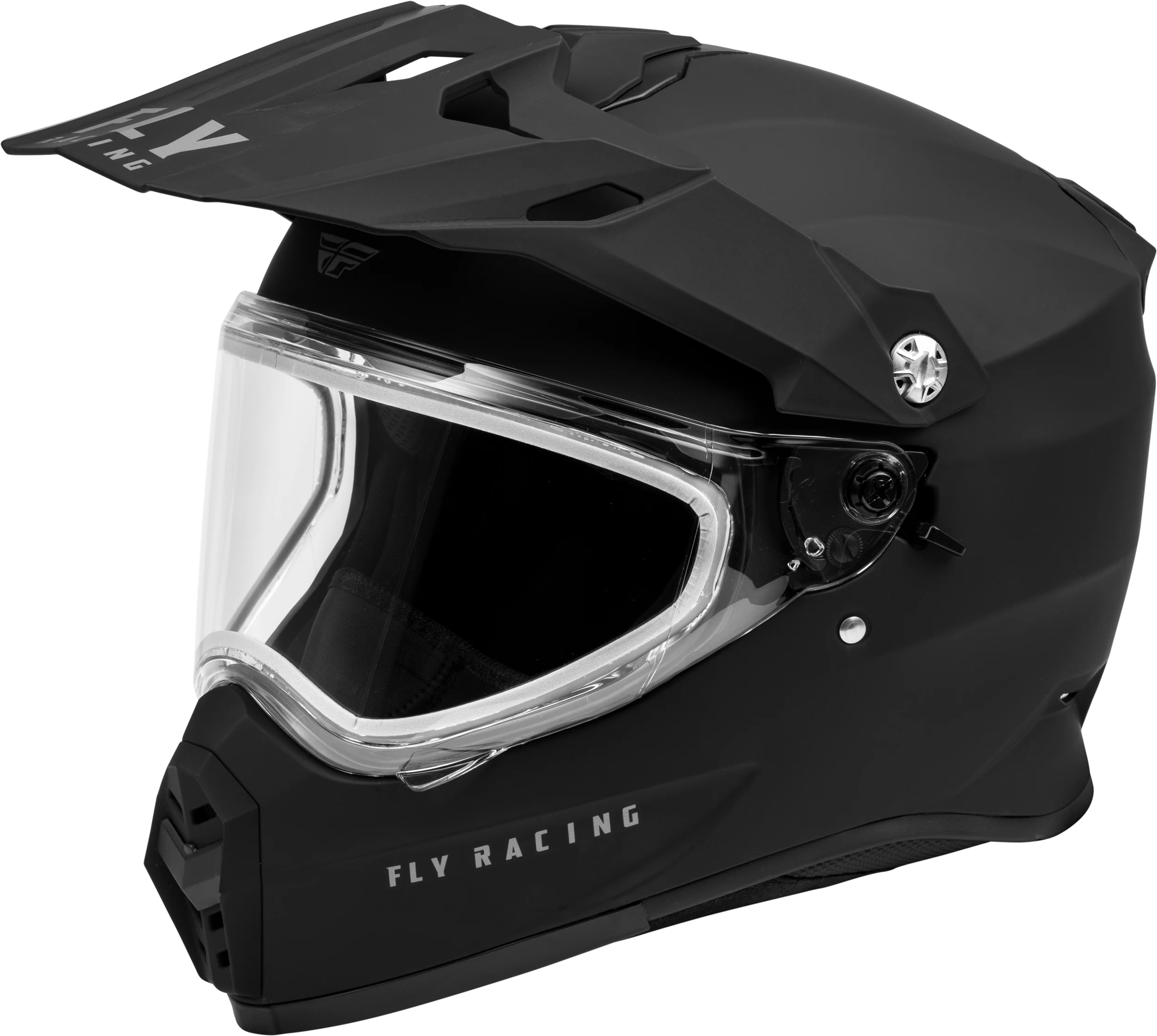 Trekker Cw Solid Helmet Dual Shld Matte Black Xl