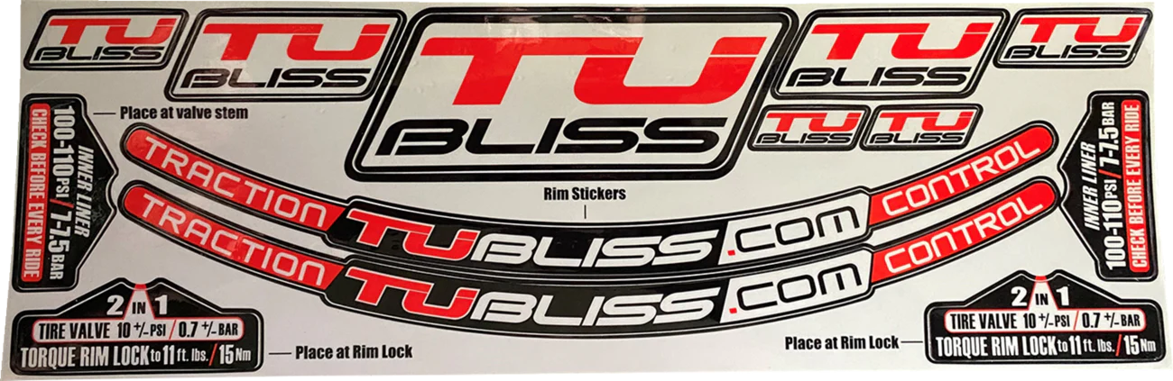 TUBLISS Rim Sticker Kit SK1